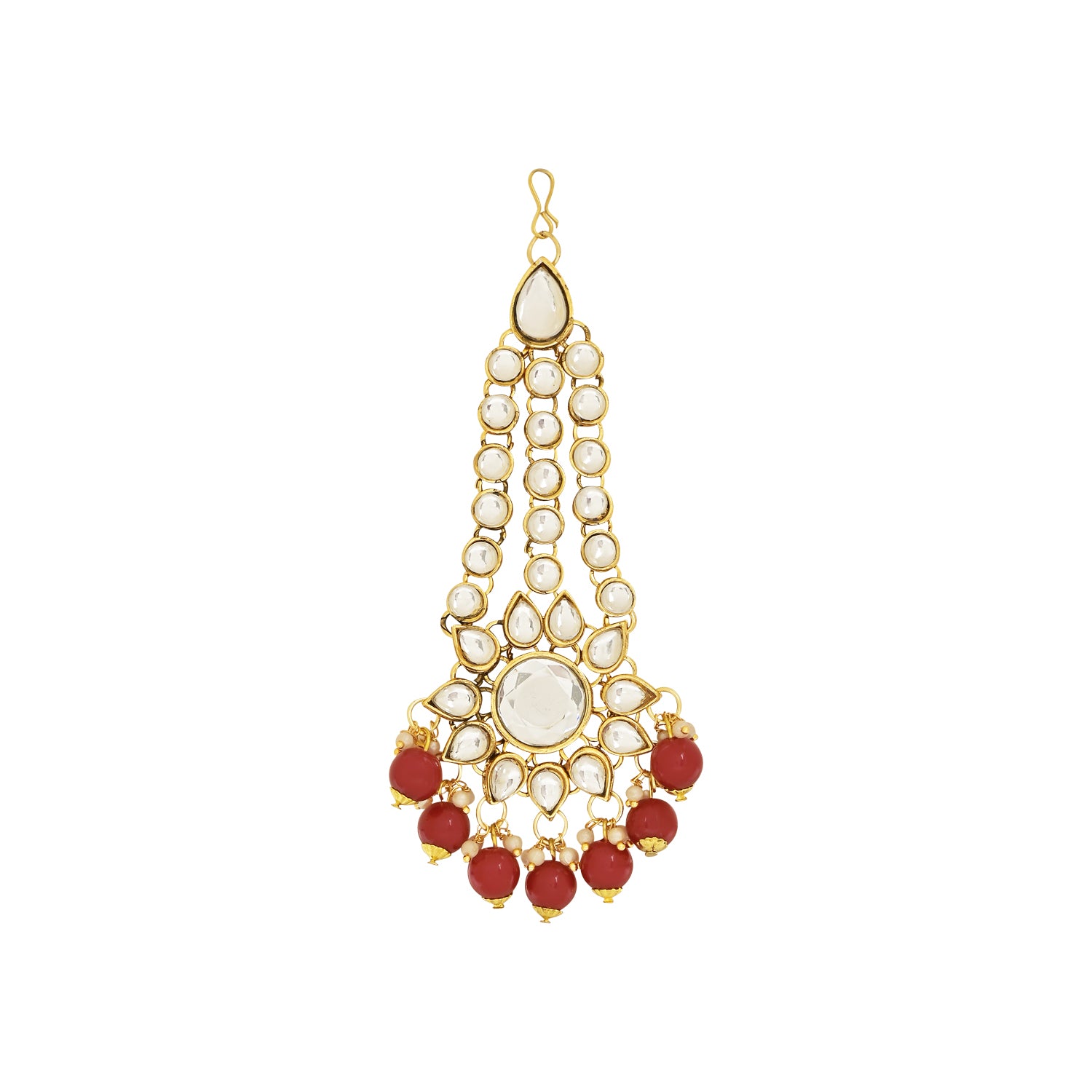 Suhasini Maroon Bridal Jewellery Set