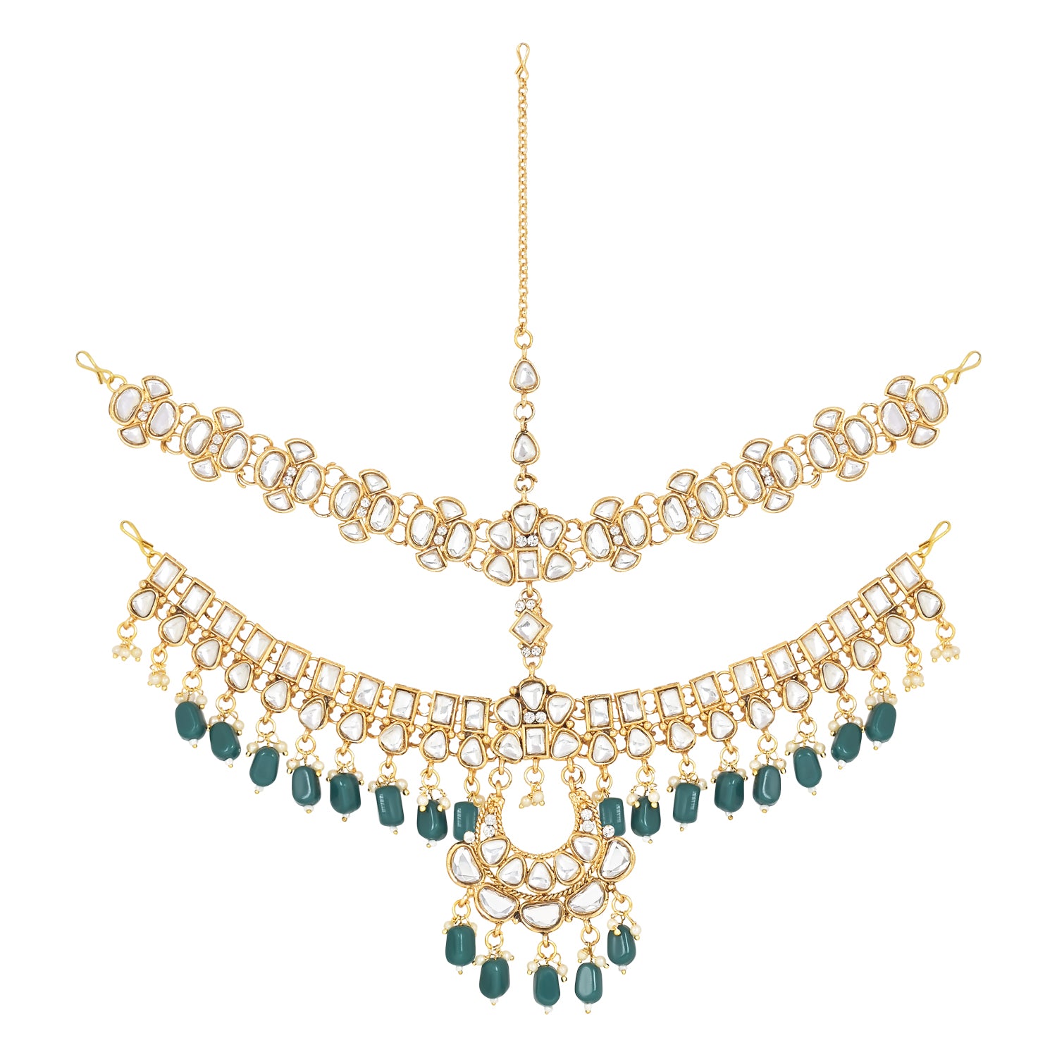 Vaibhavi Green Bridal Jewellery Set