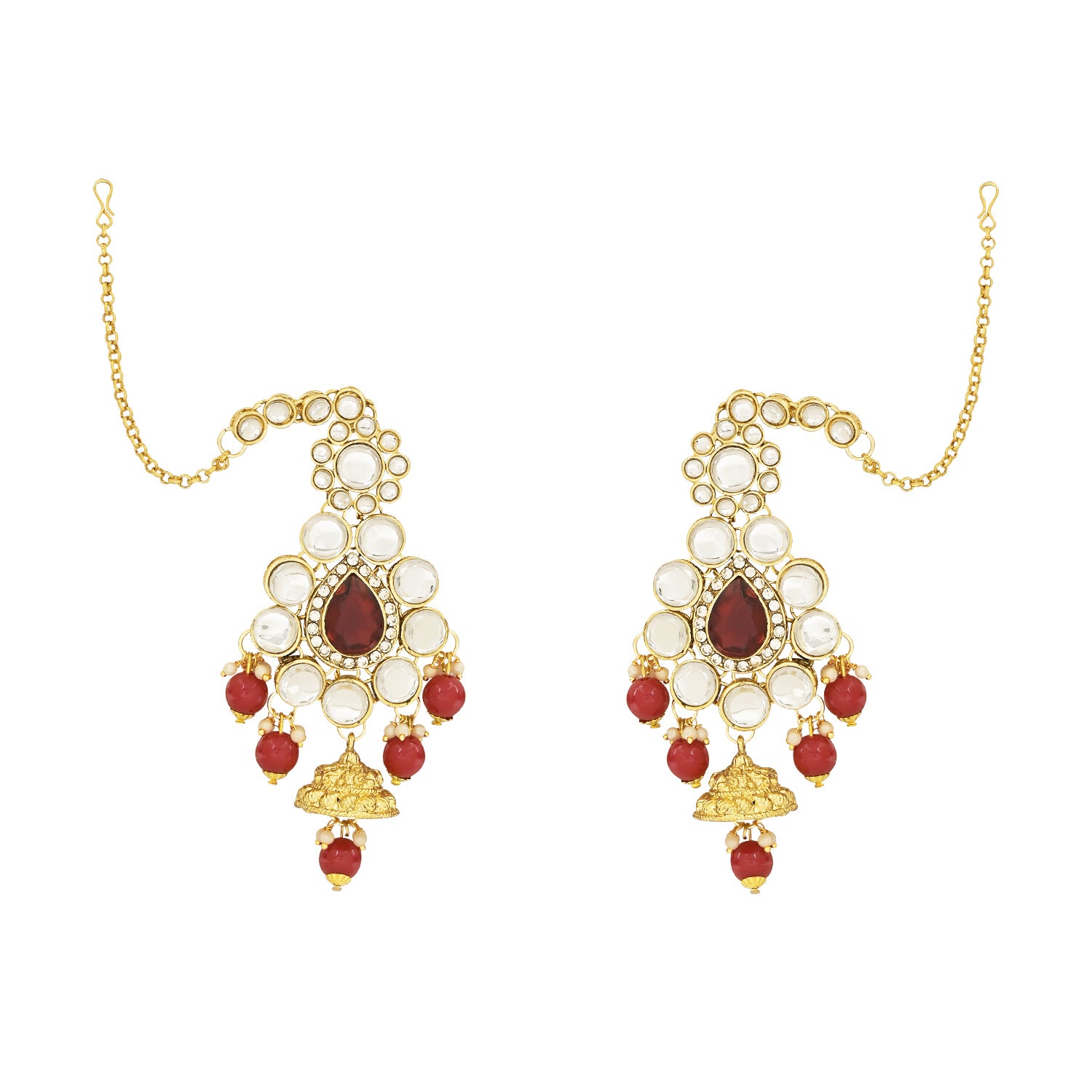 Pratyusha Maroon Bridal Jewellery Set