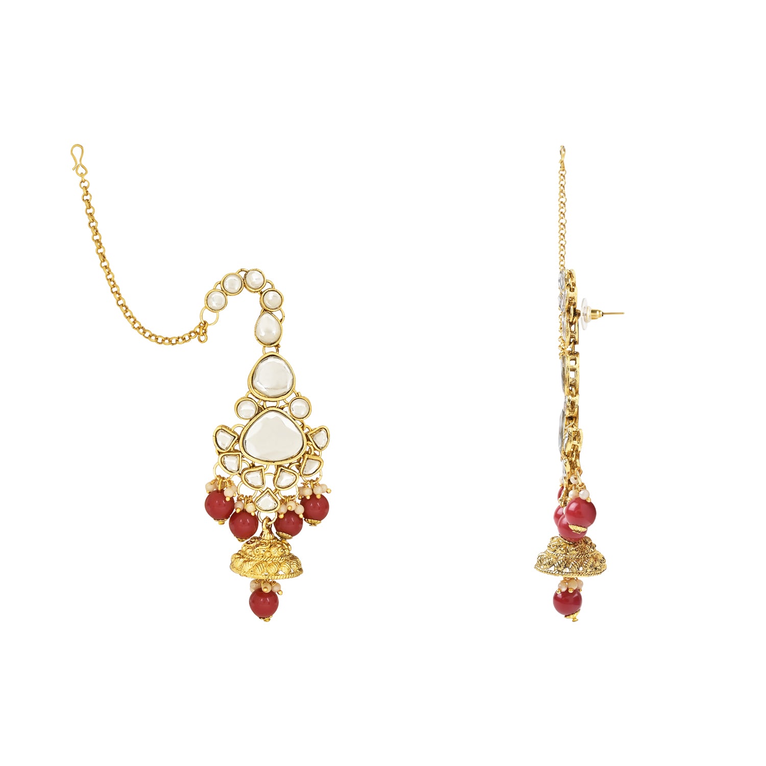 Harshi Maroon Bridal Jewellery Set
