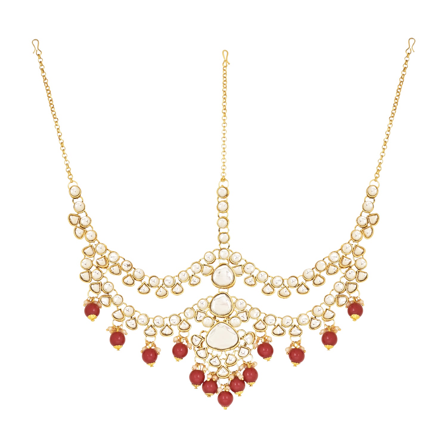 Harshi Maroon Bridal Jewellery Set