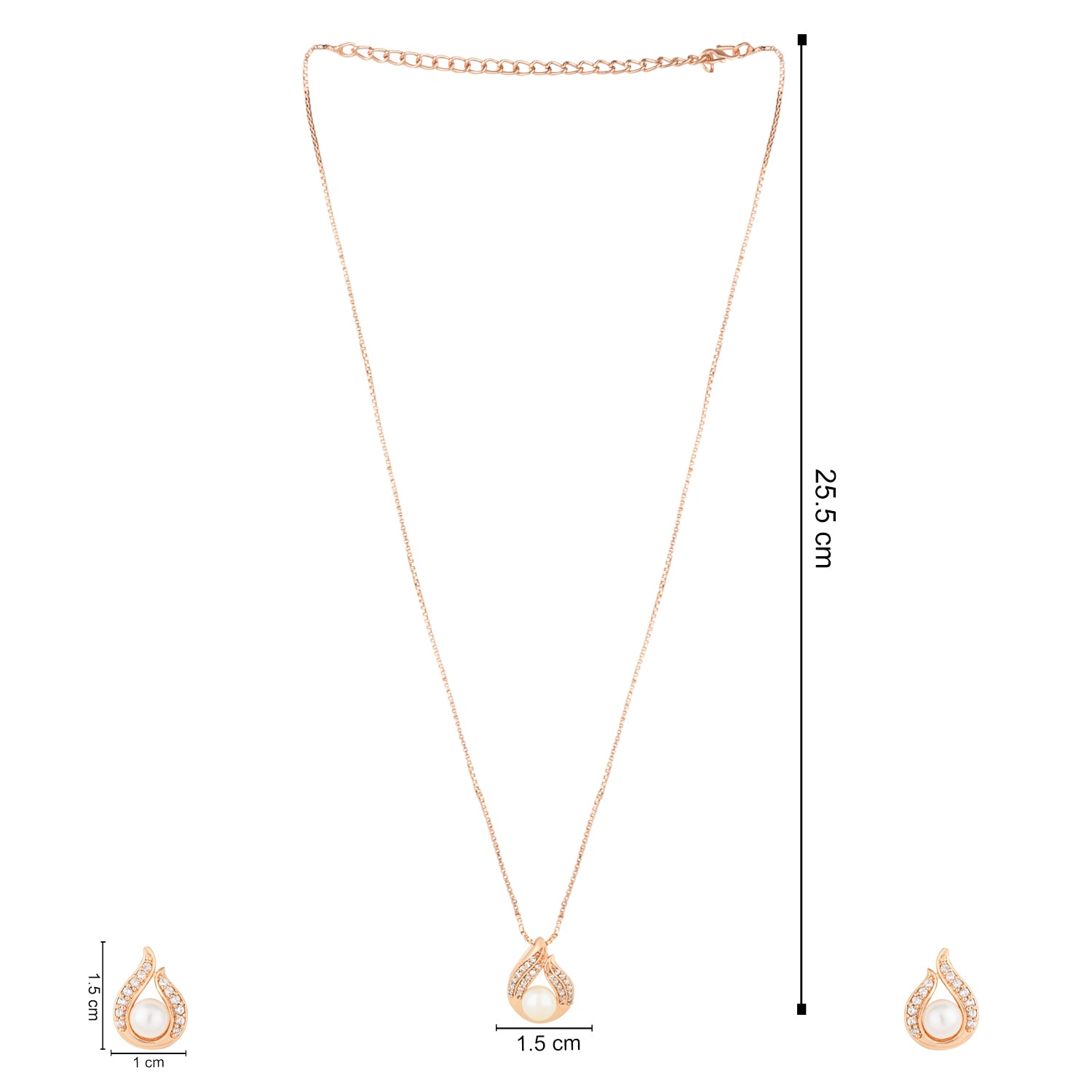 Gloria Rose Gold Pendant Set