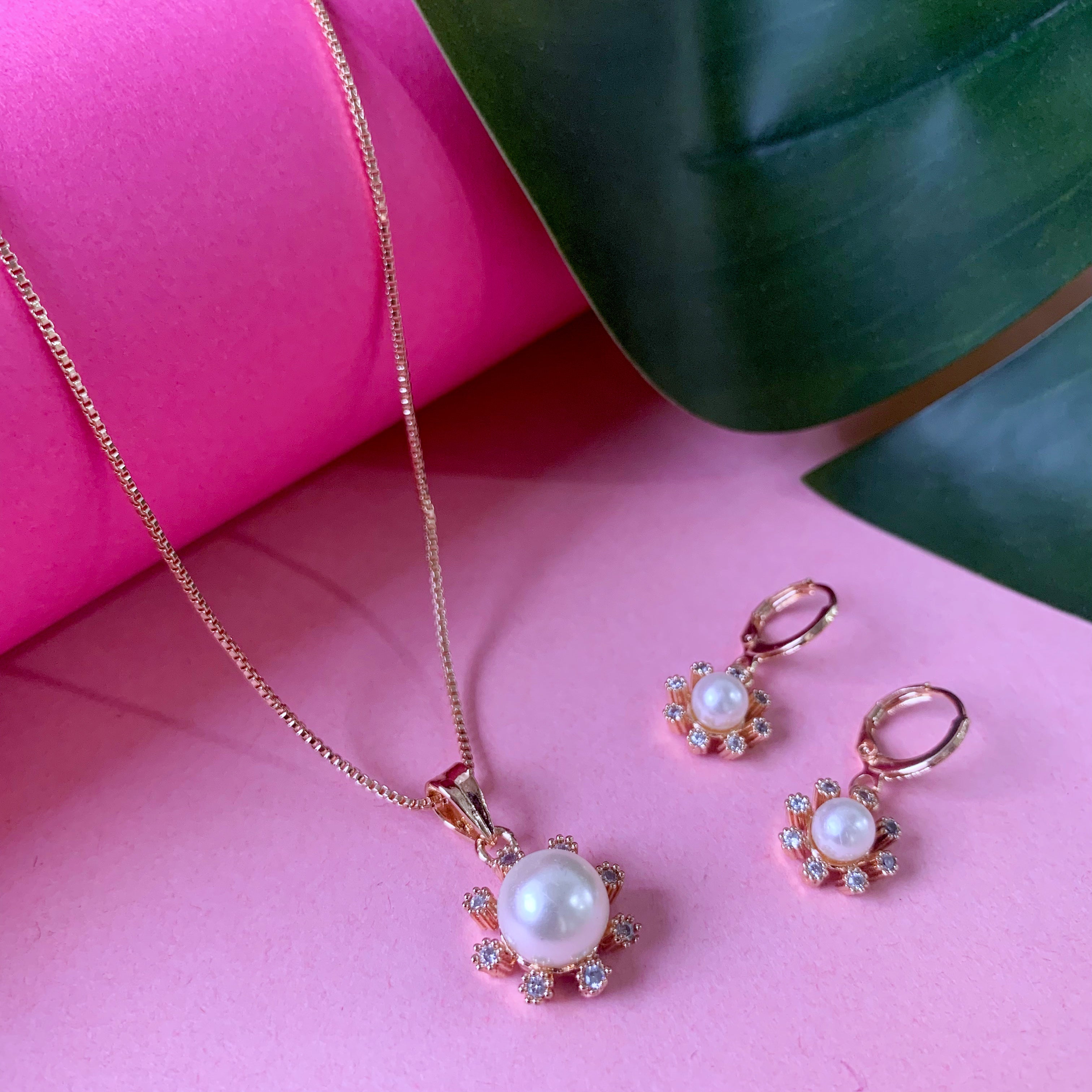 Donna Rose Gold Pendant Set