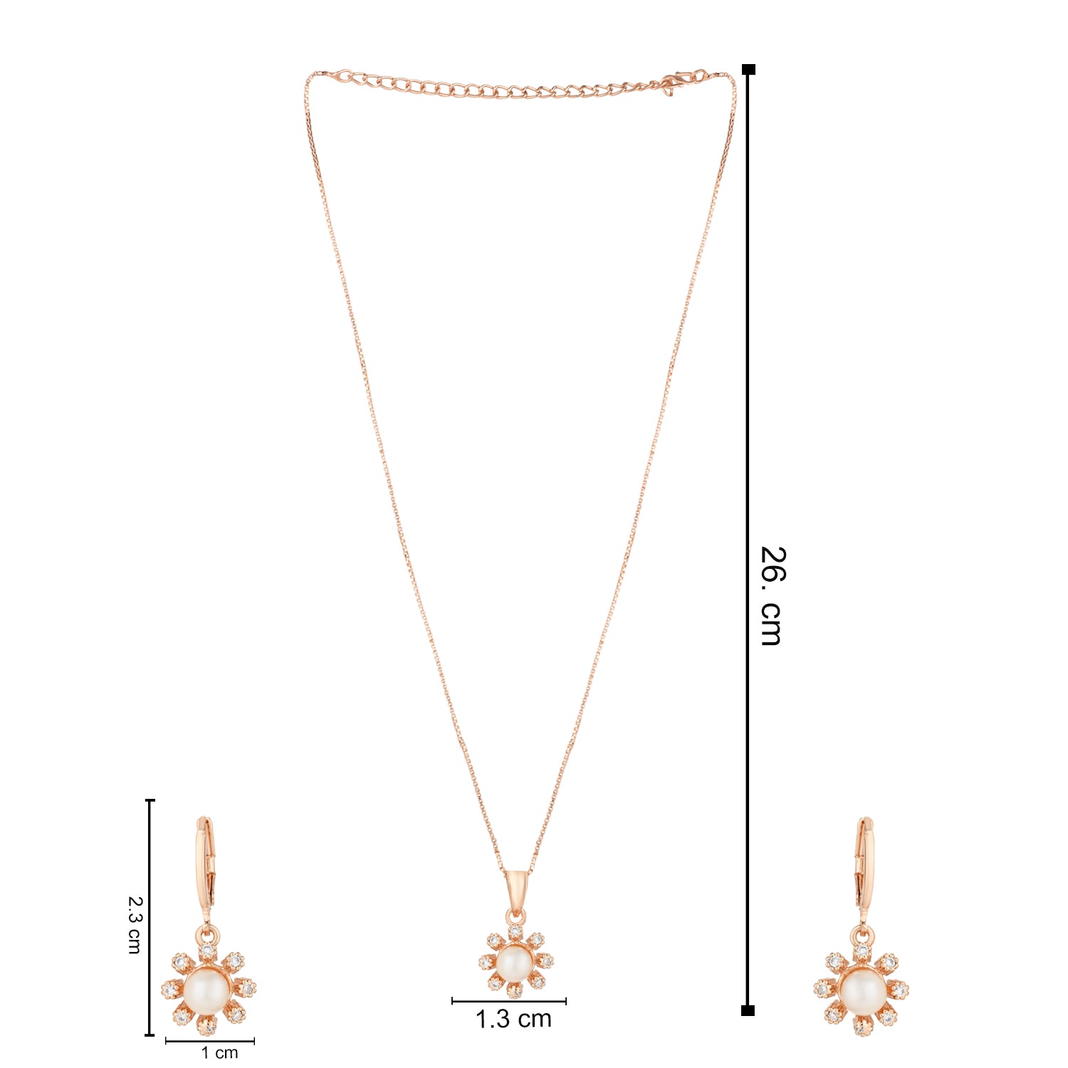 Donna Rose Gold Pendant Set