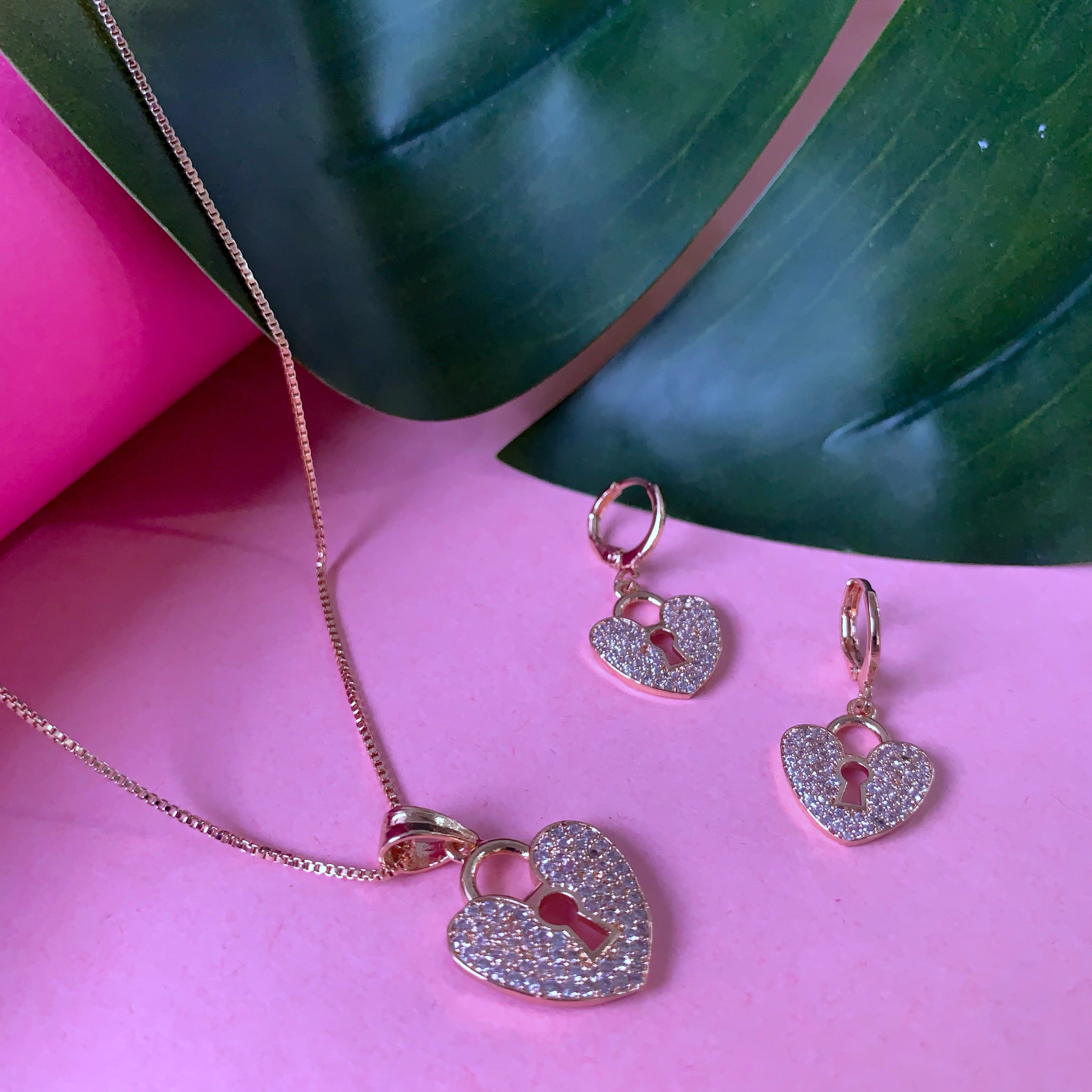 Stella Rose Gold Pendant Set