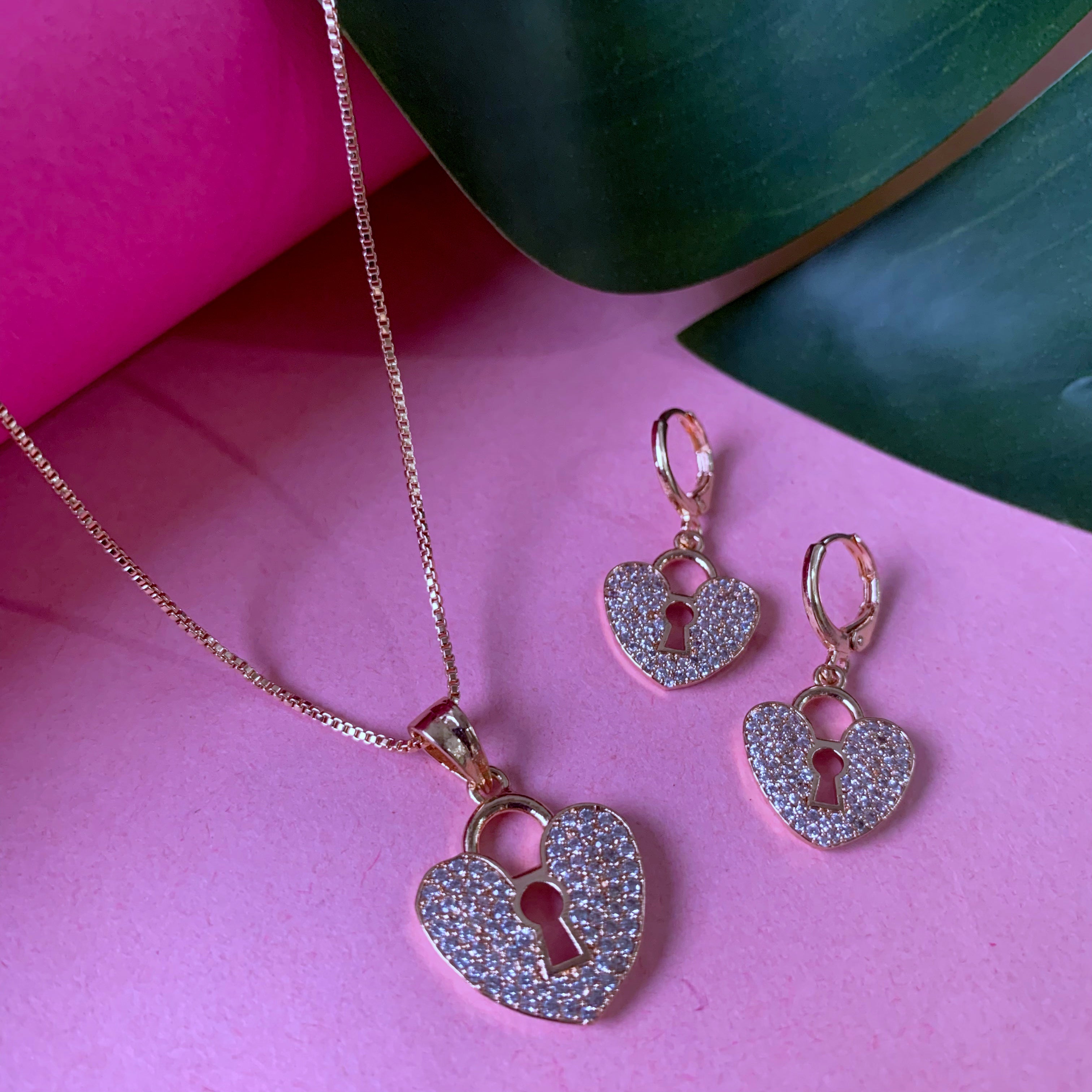 Stella Rose Gold Pendant Set