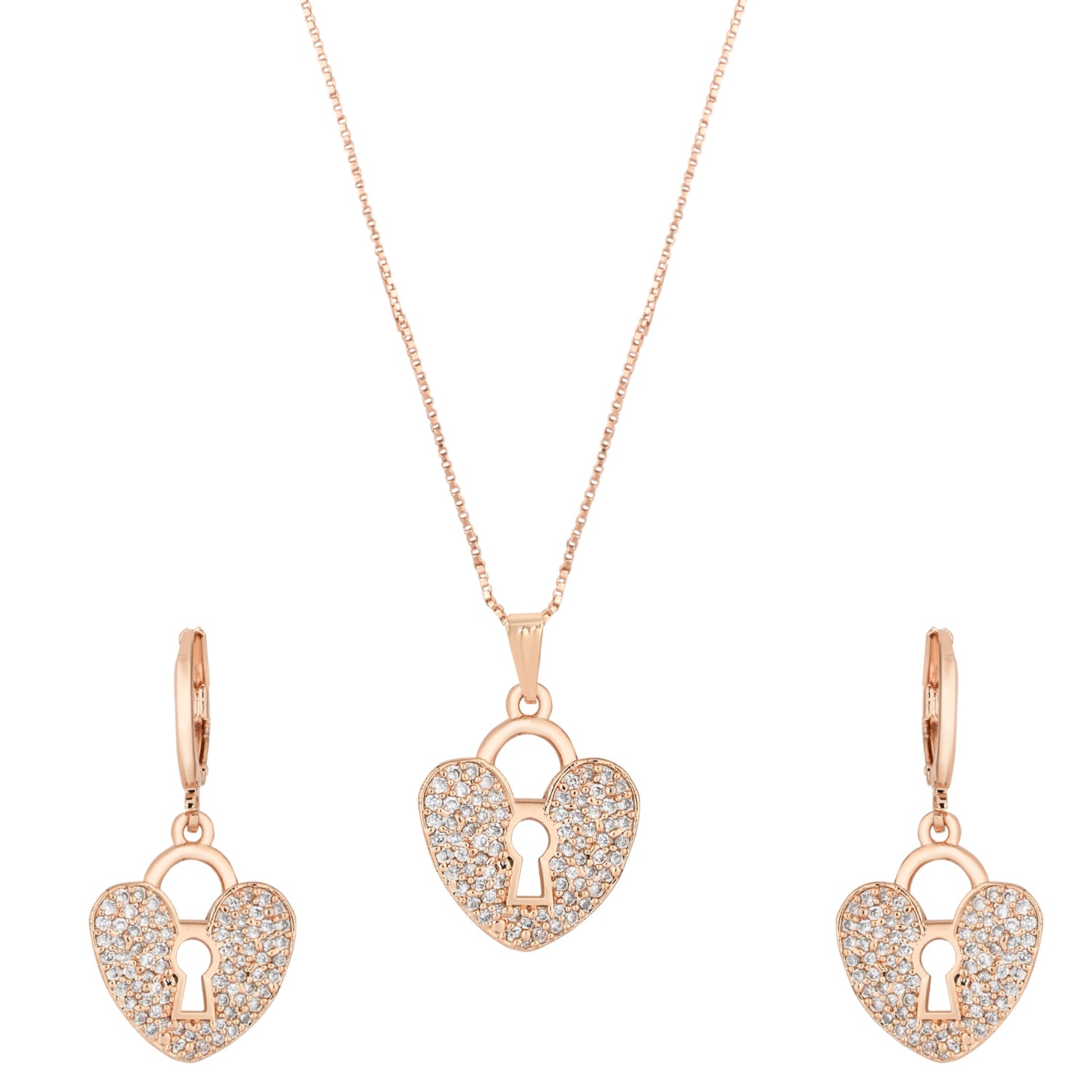 Stella Rose Gold Pendant Set
