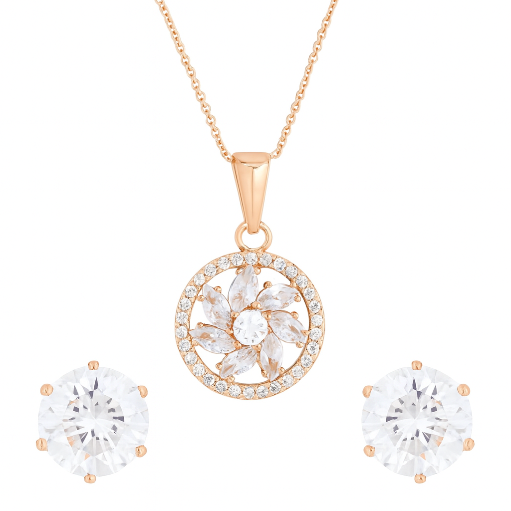 Eliana Rose Gold Pendant Set