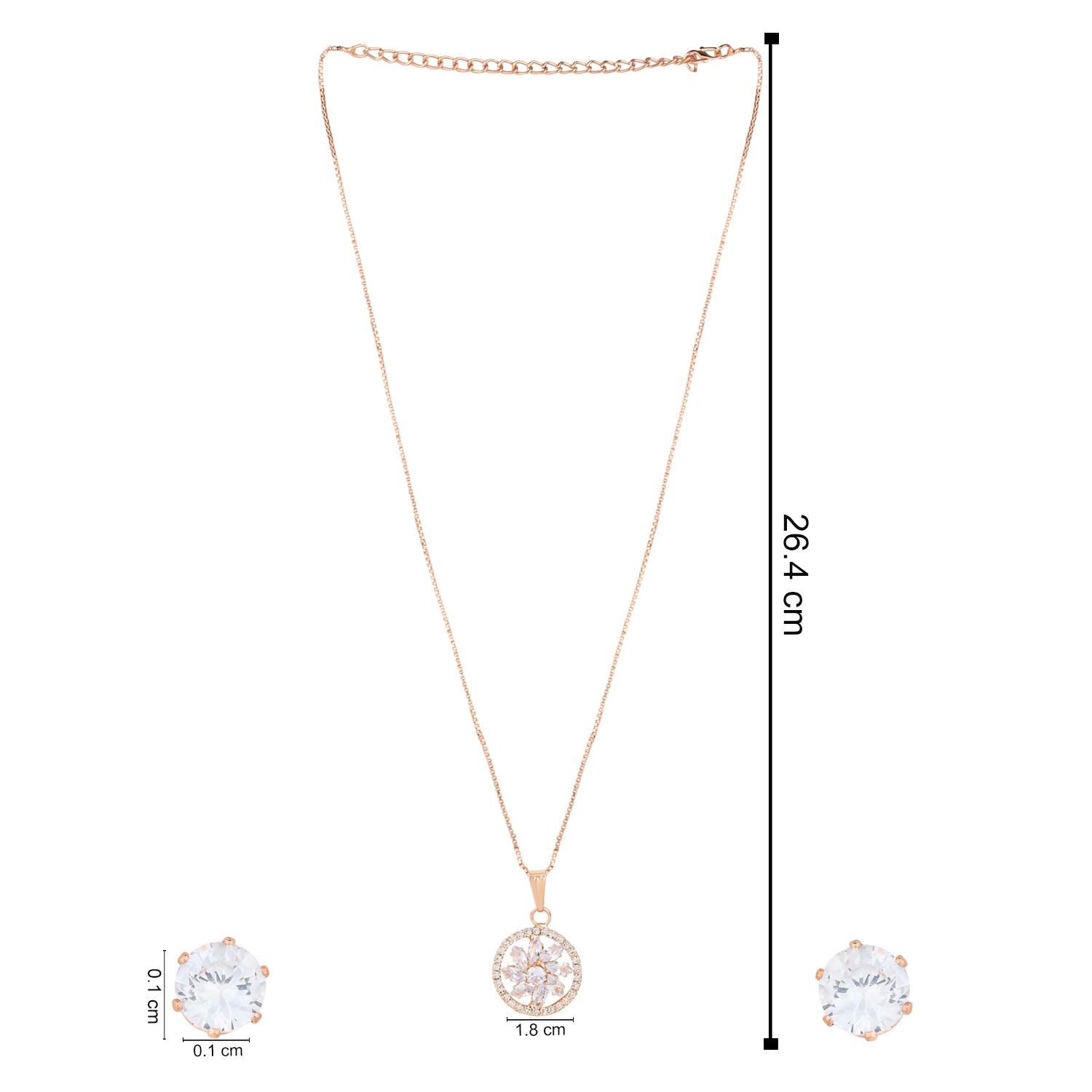 Eliana Rose Gold Pendant Set