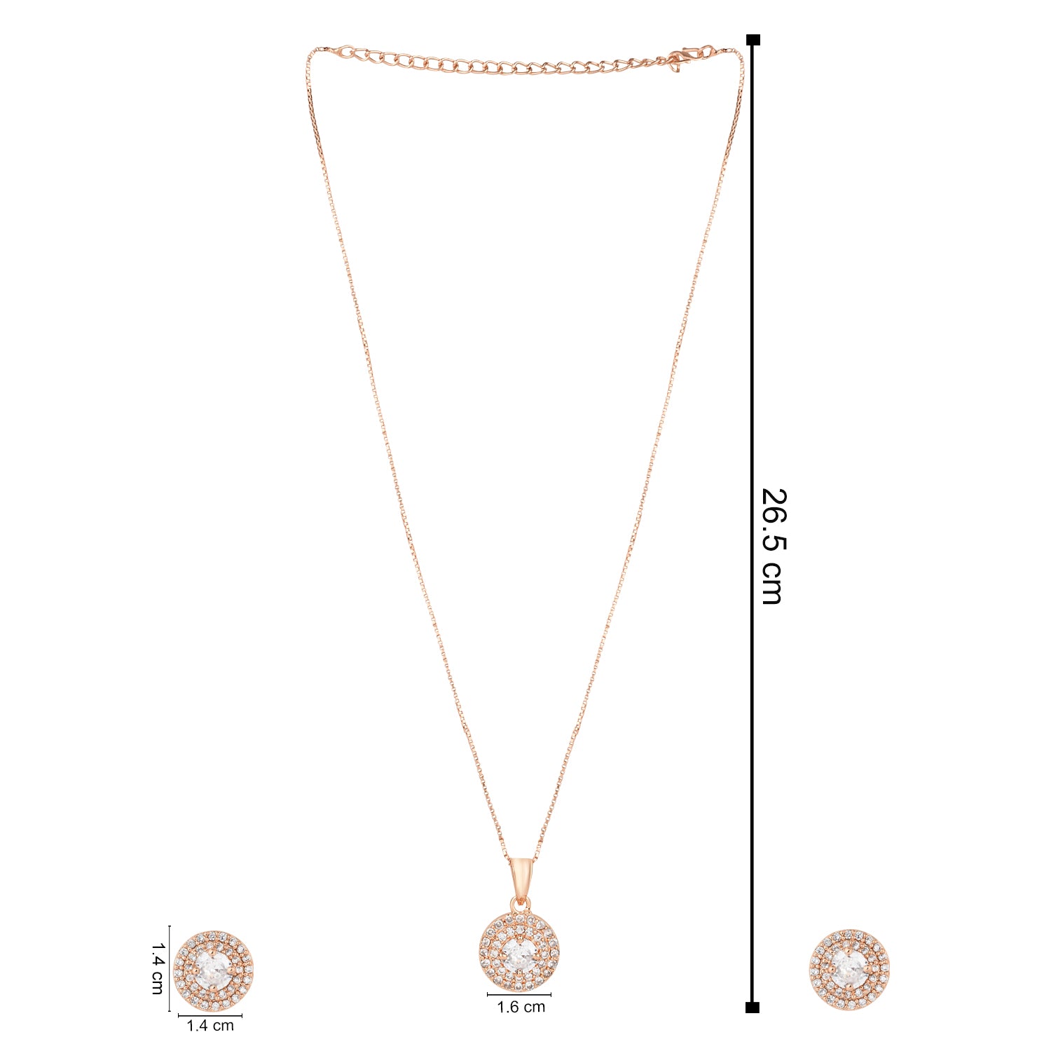 Sophie Rose Gold Pendant Set