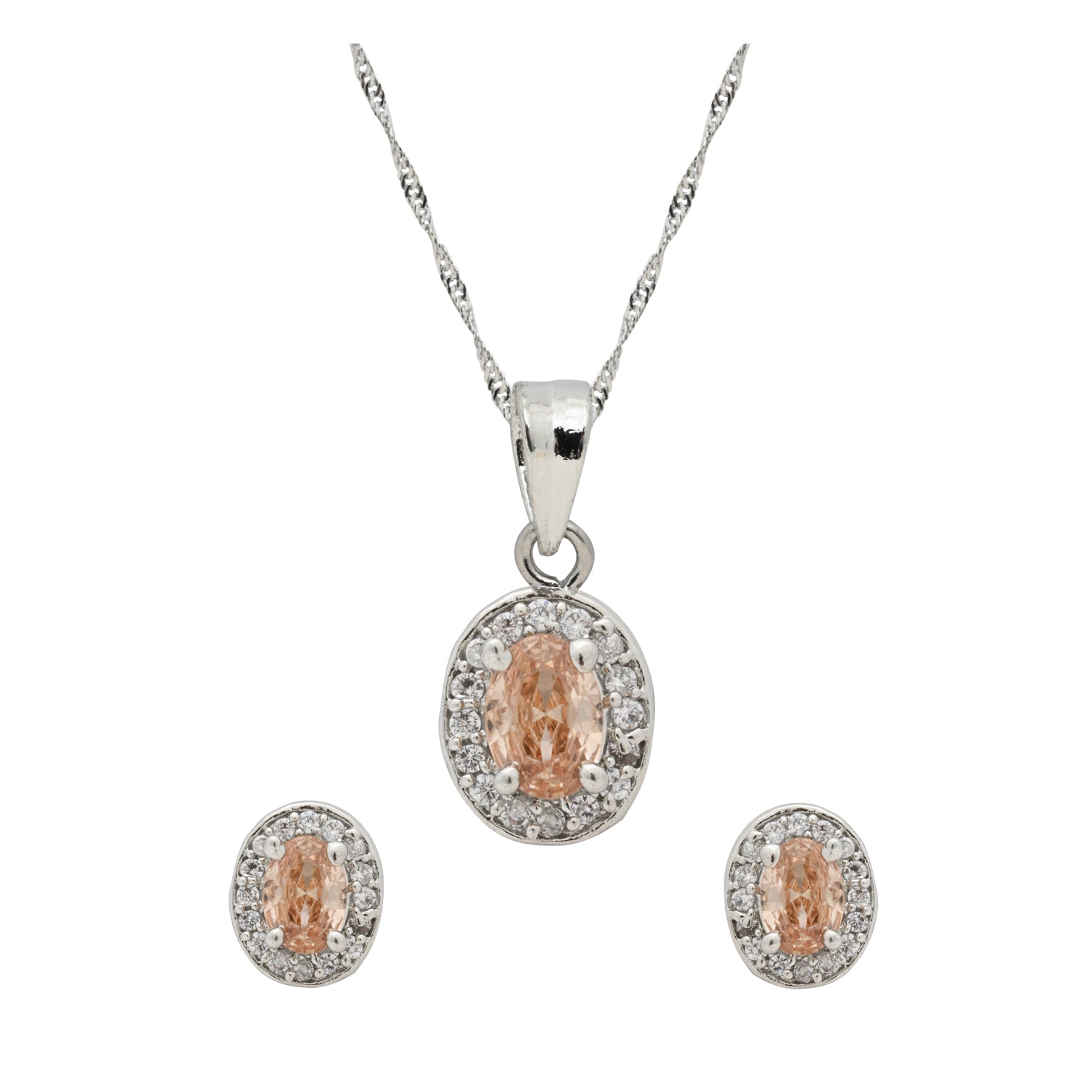 Reyona Silver Pendant Set