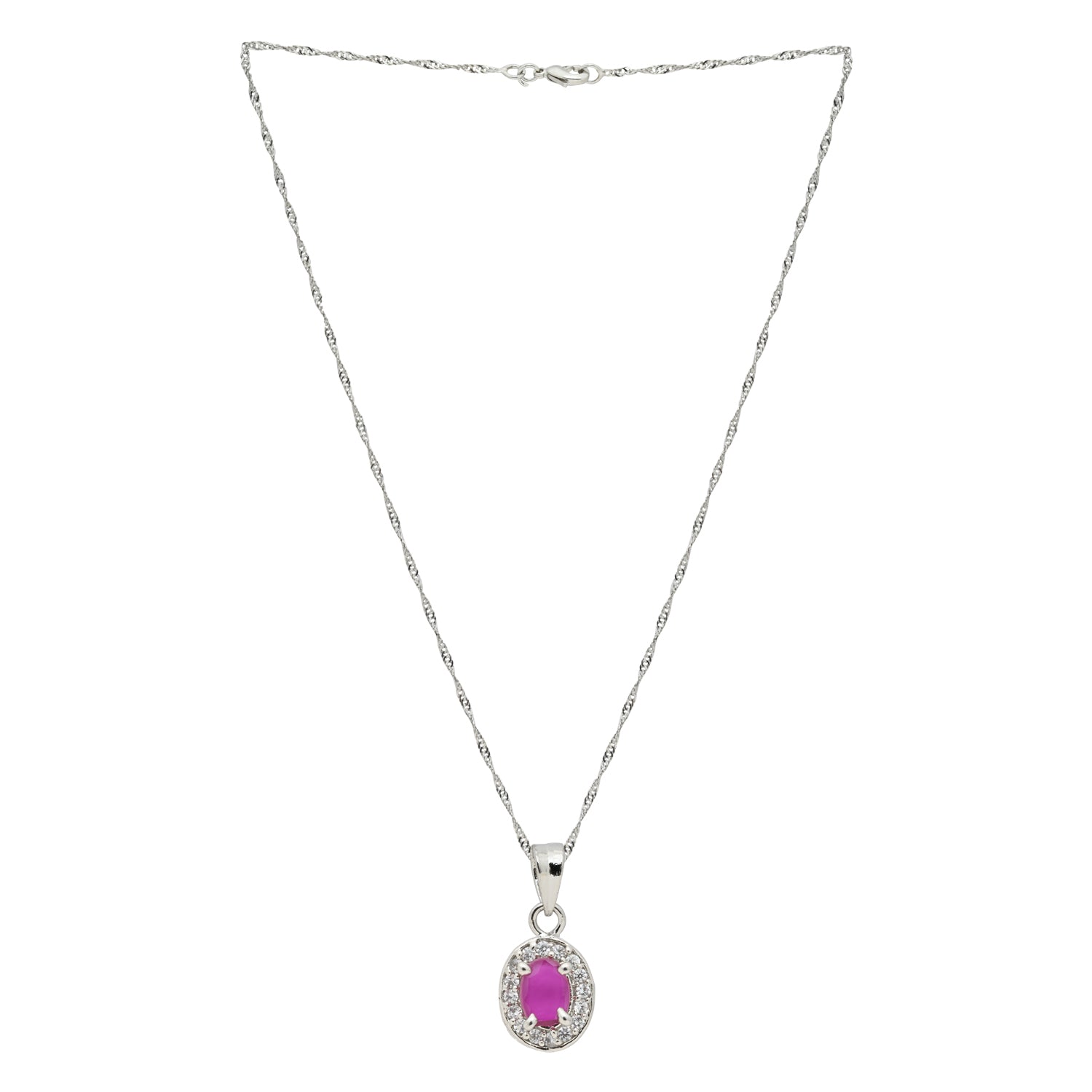 Reyona pink Pendant Set