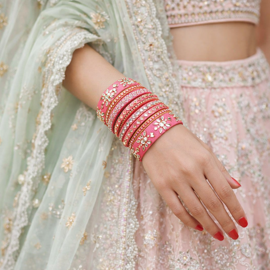 Anushri Pink Bangles