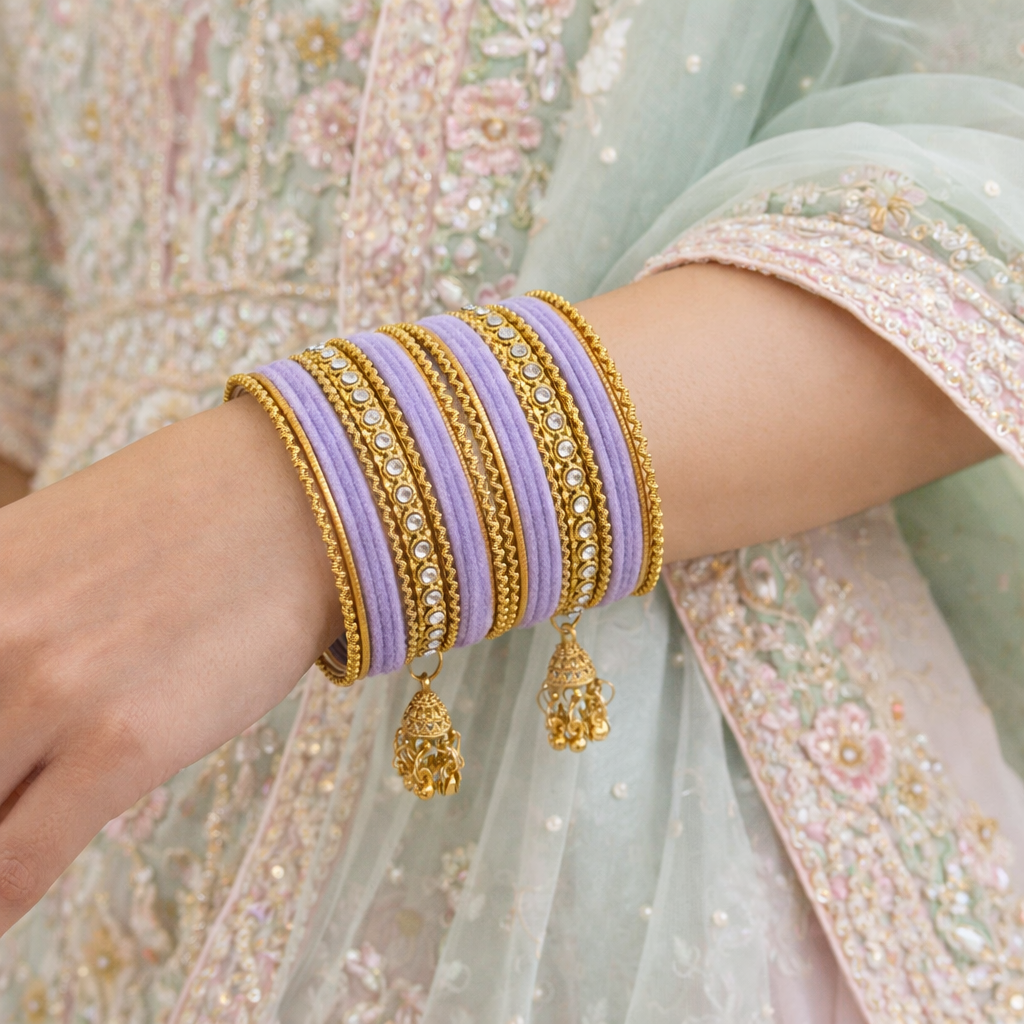 Abiya - Purple Bangles