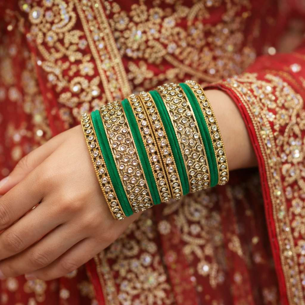 Nivasha Green Bangles