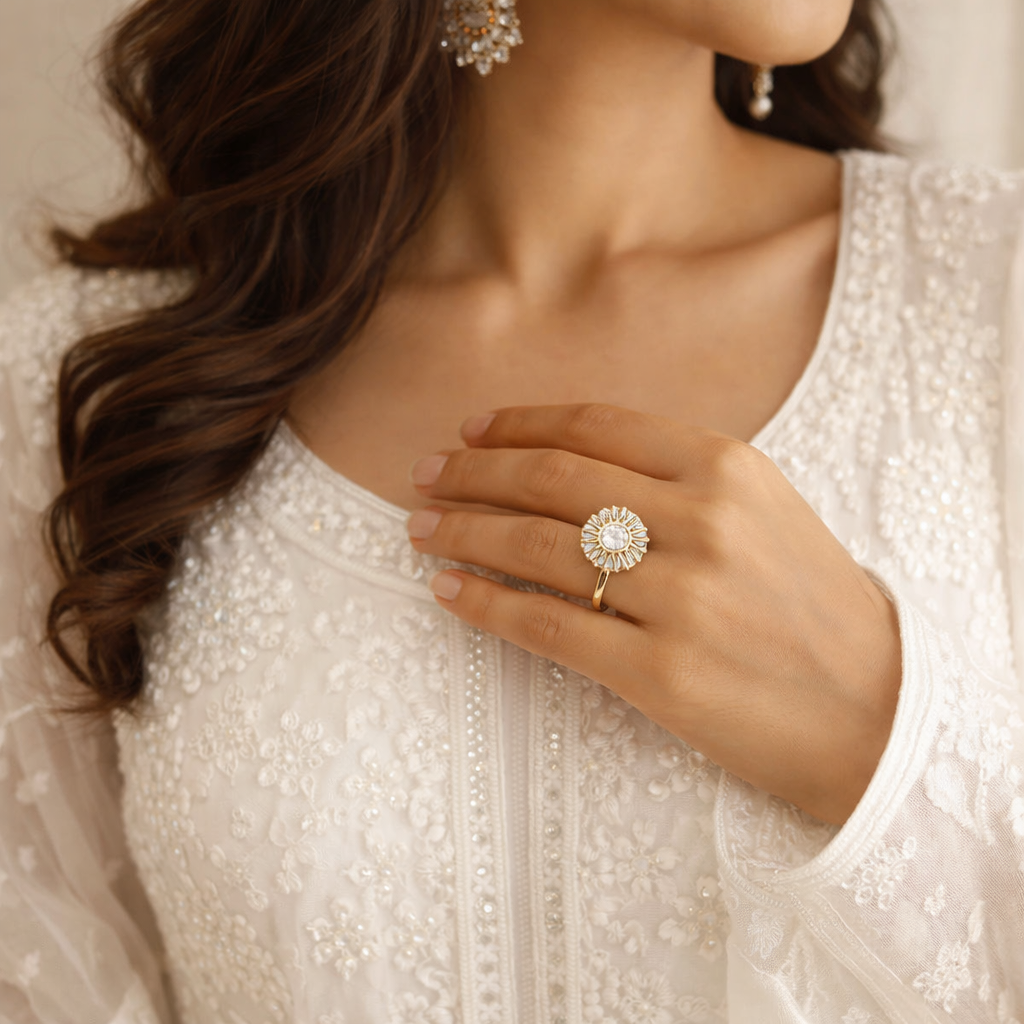 Eleni - Radiant Burst Cocktail Ring