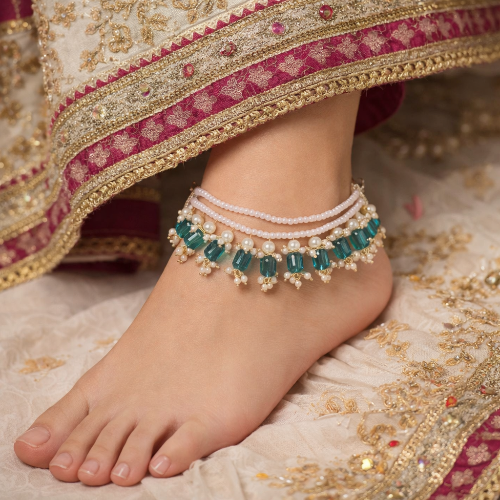 Tanirika Rama Green Anklet