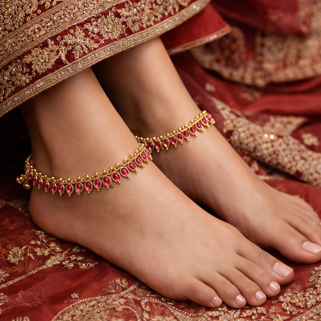 Himanshi Pink Payal/ Anklets
