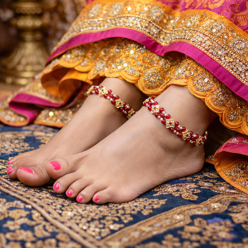 bridal leg payal designs