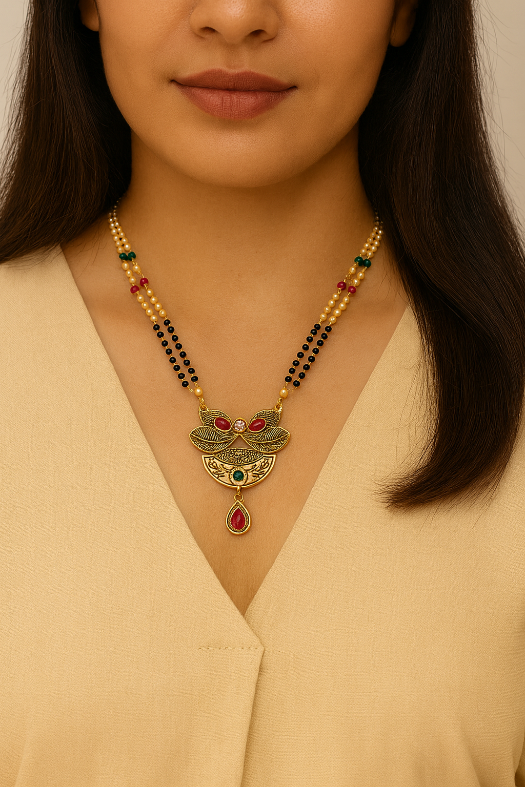 Vihaana – Sleek Mangalsutra with Simple Ethnic Design