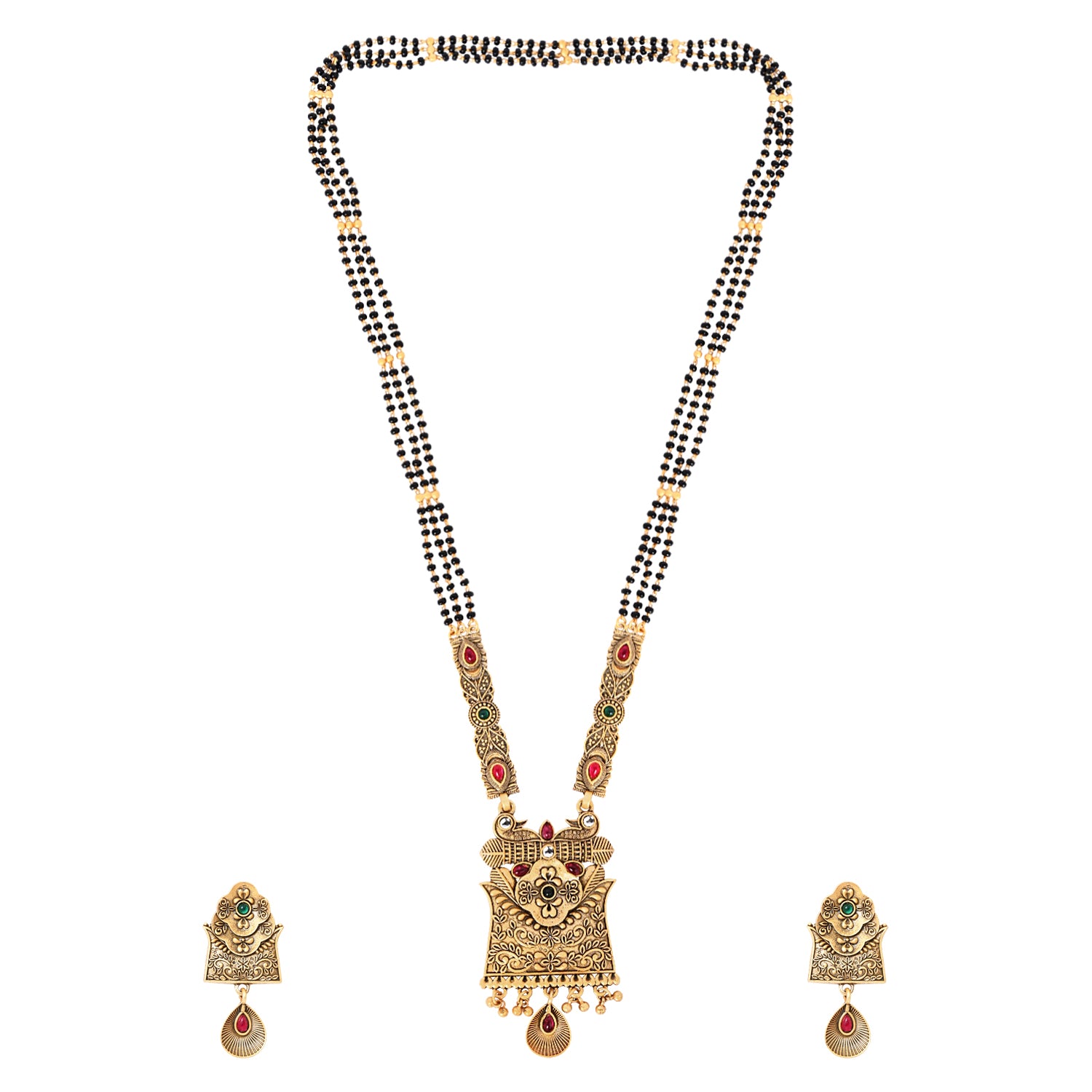 Keyaara - Gold-Tone Traditional Mangalsutra for Women