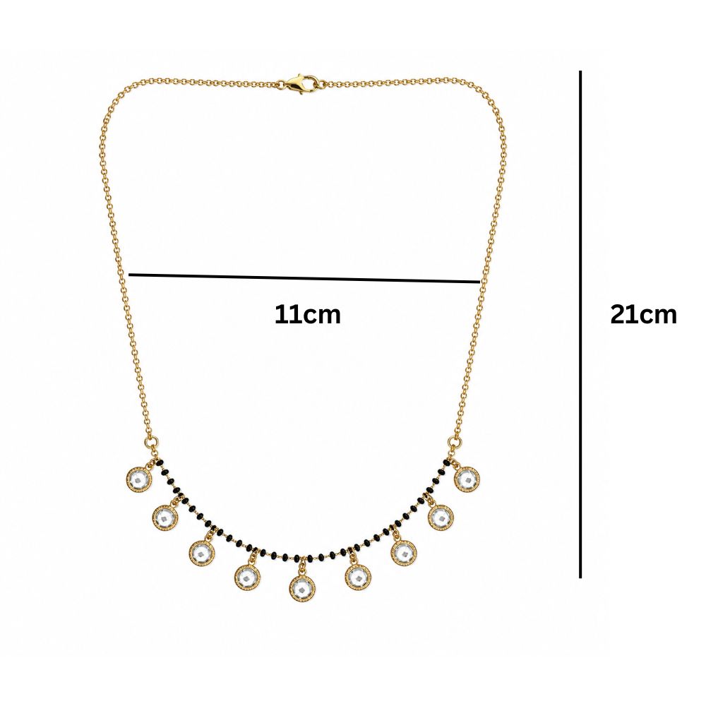 Akhila- Mangalsutra Necklace with American Diamond Style Stones