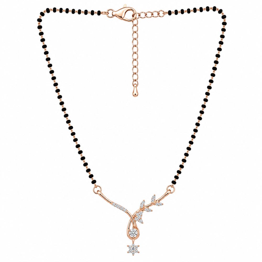 Sheryanvi-CZ RoseGold Mangalsutra