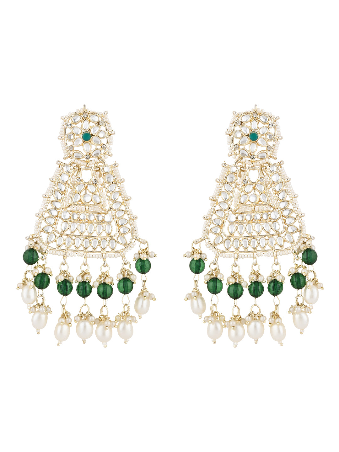 Shesha Green Earrings