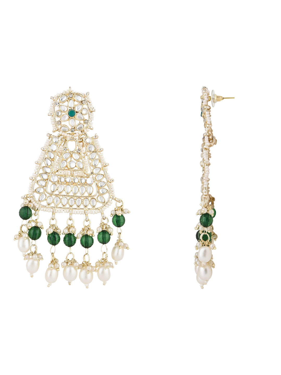 Shesha Green Earrings