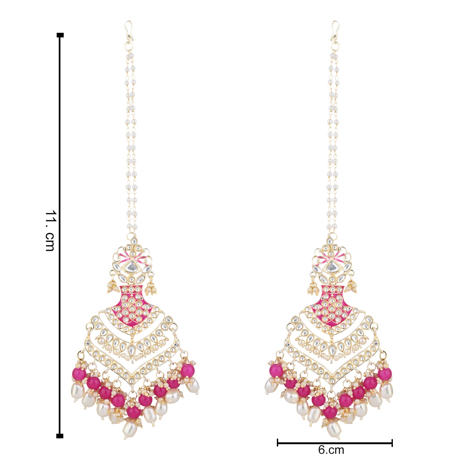 Pihu Raani Pink Earrings