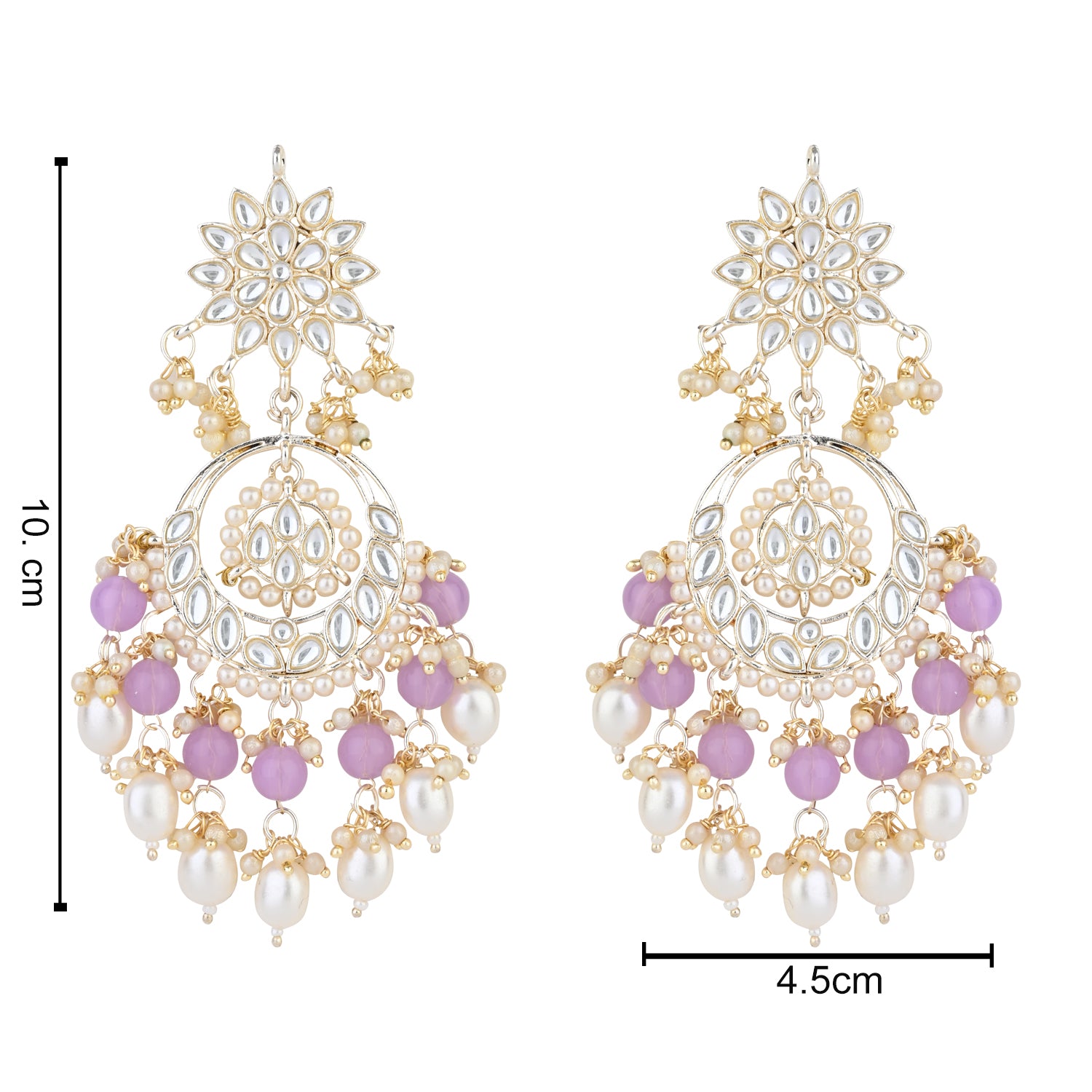Aanya Purple Chandbalis