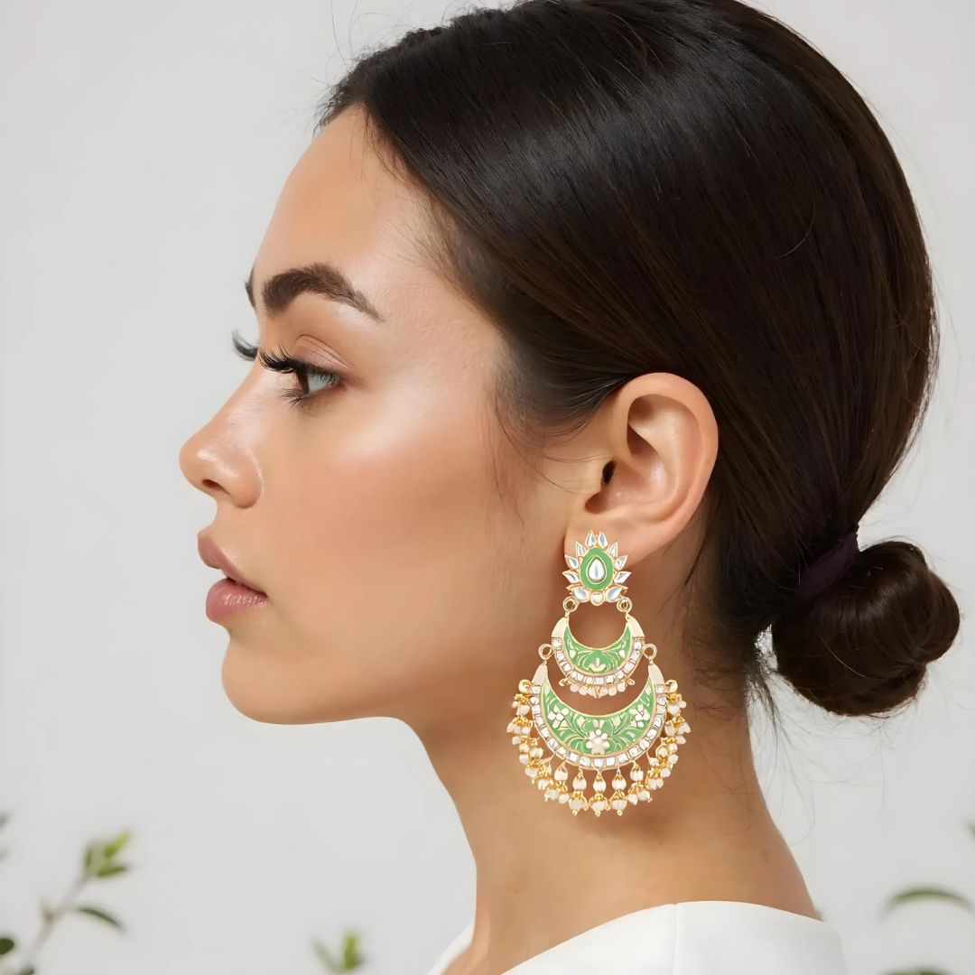 Mumtaz Mint Earrings