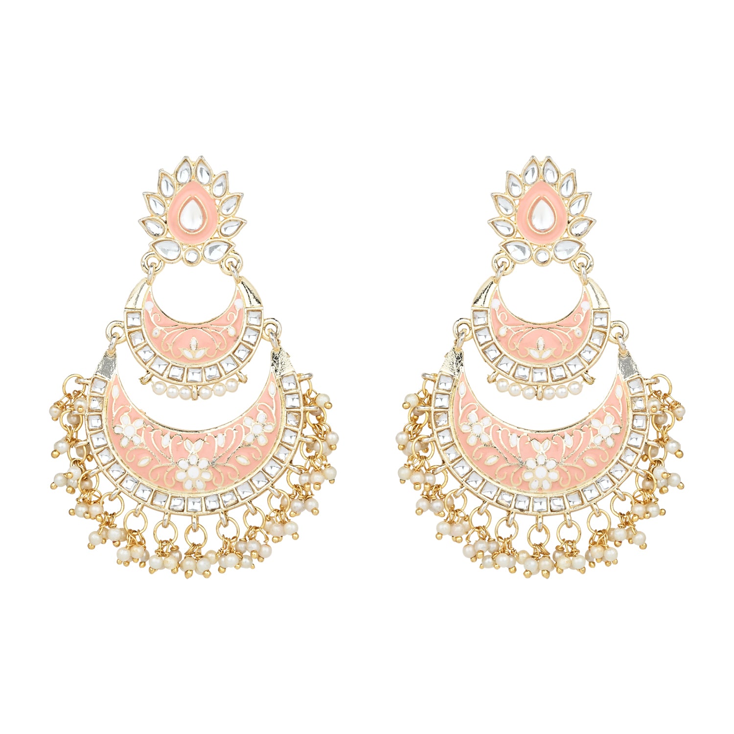 Mumtaz Peach Earrings