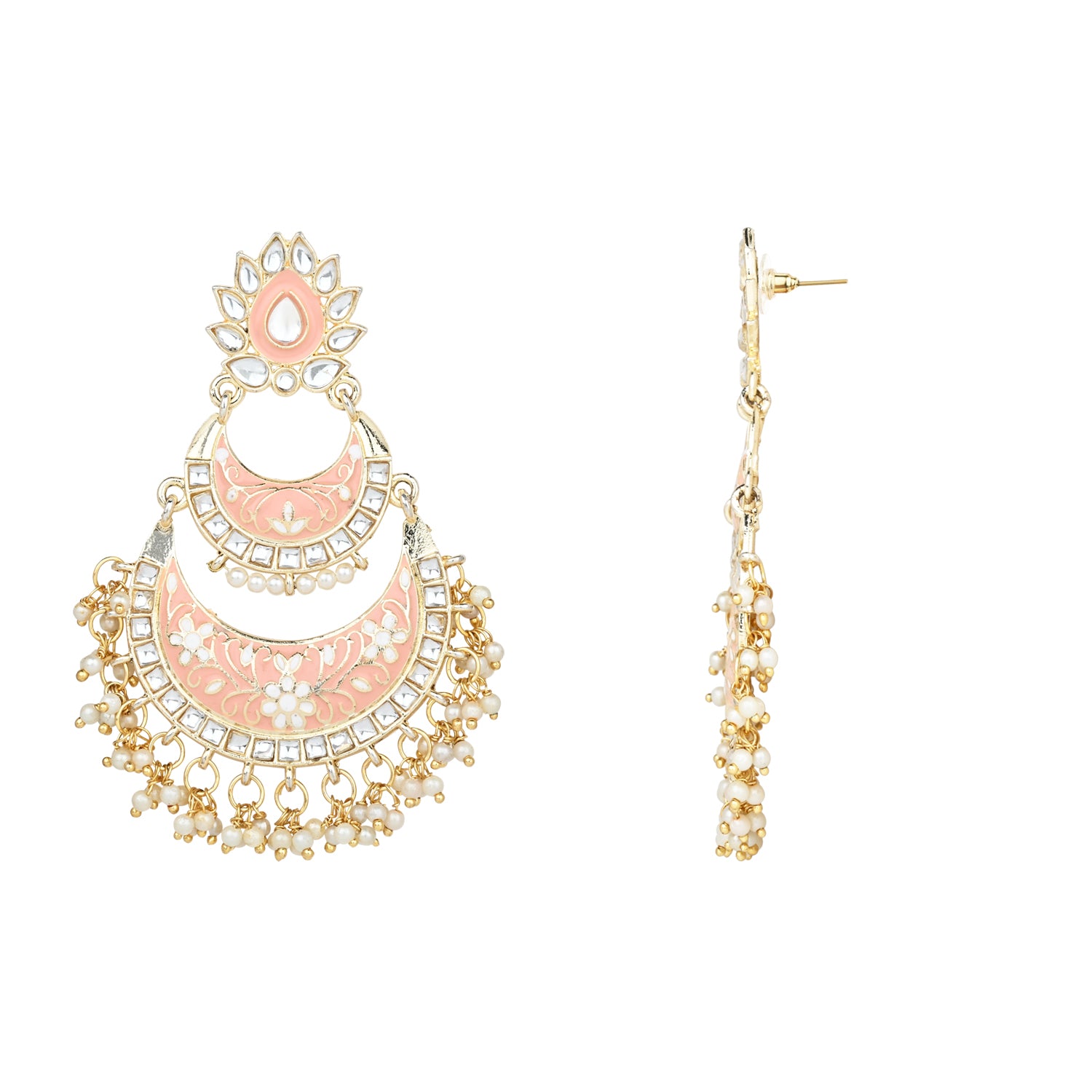 Mumtaz Peach Earrings