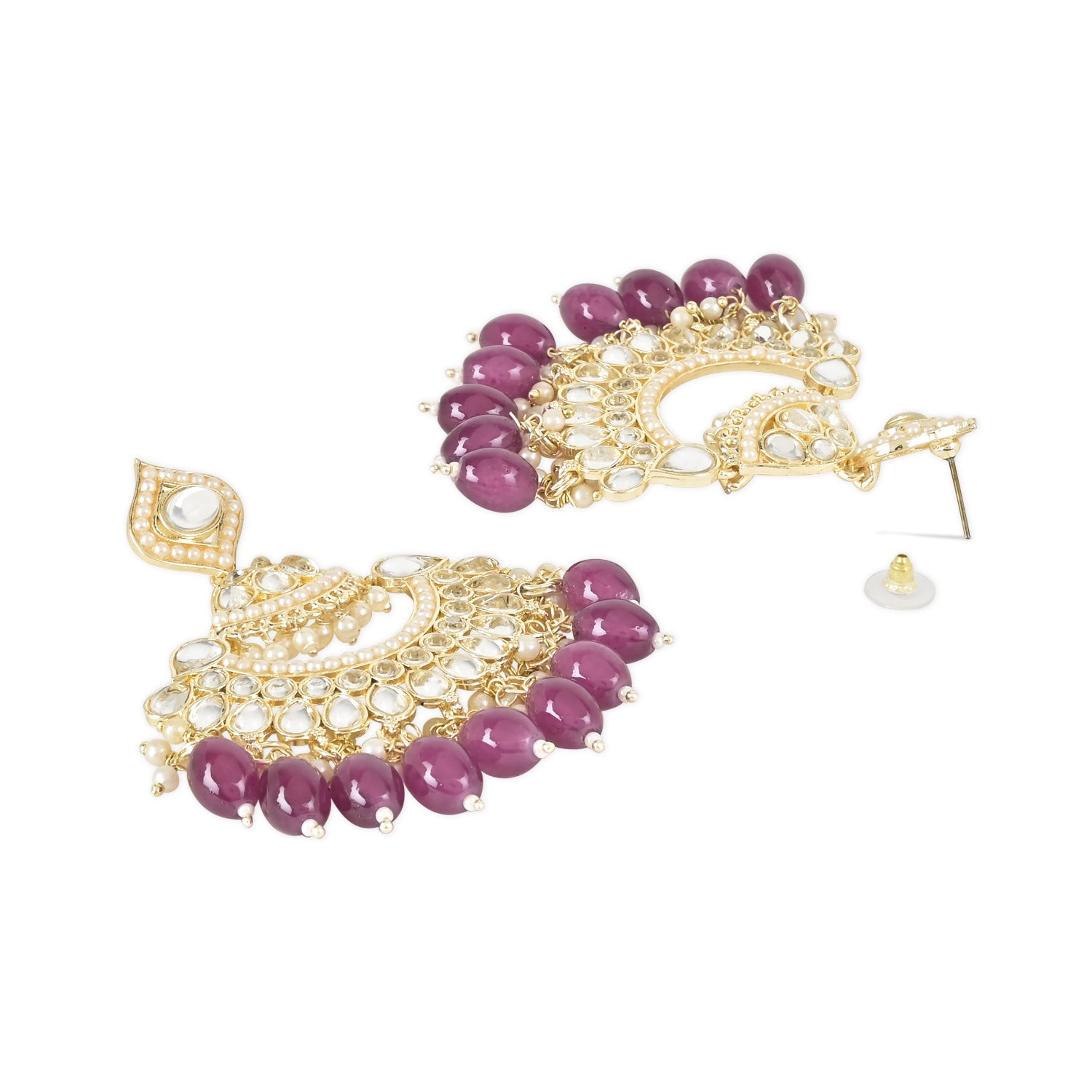 'Elina' Wine Earrings