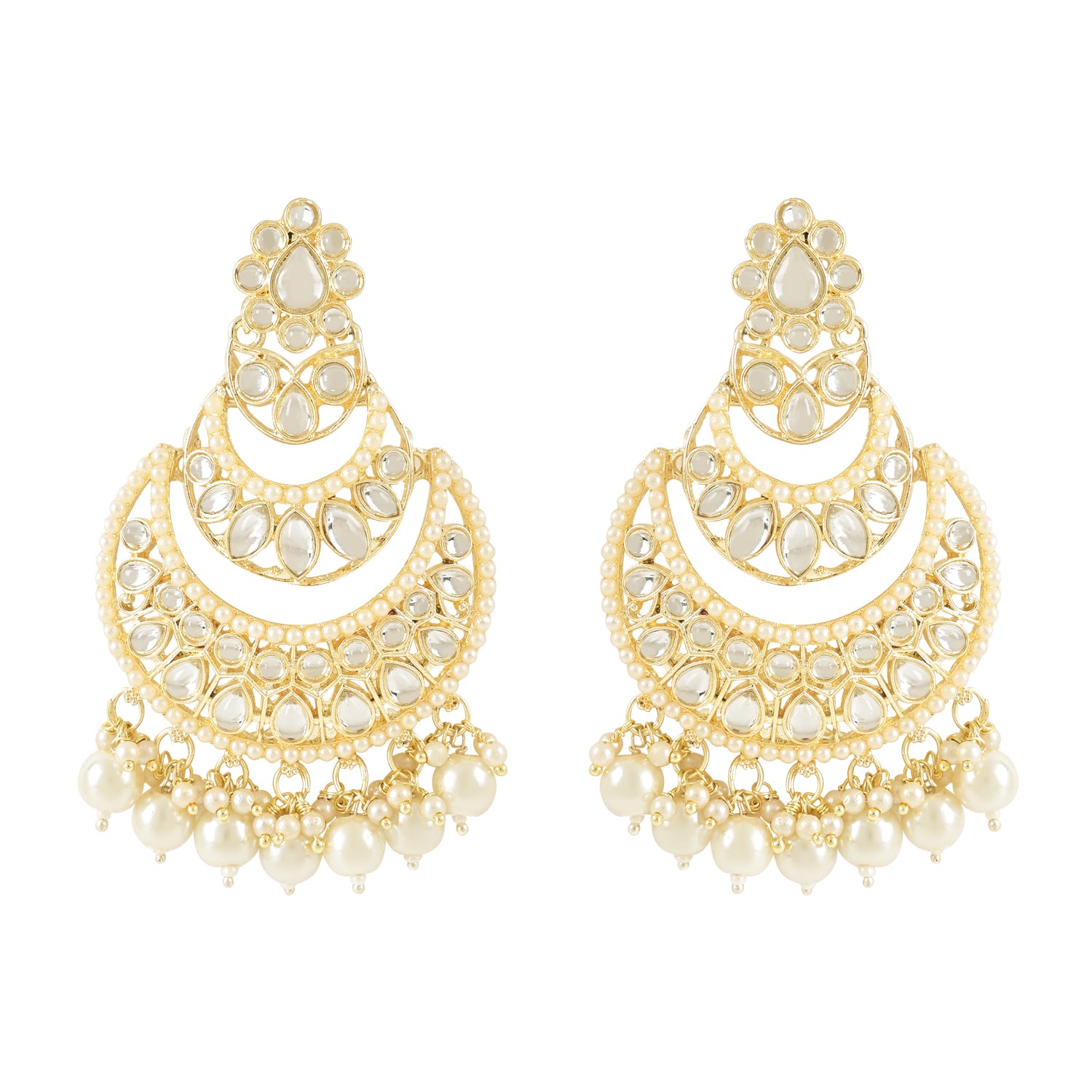 Priyanshi White Earrings