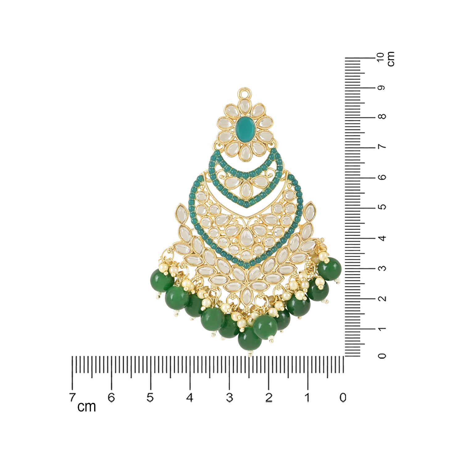 " SANJH " Green Earrings