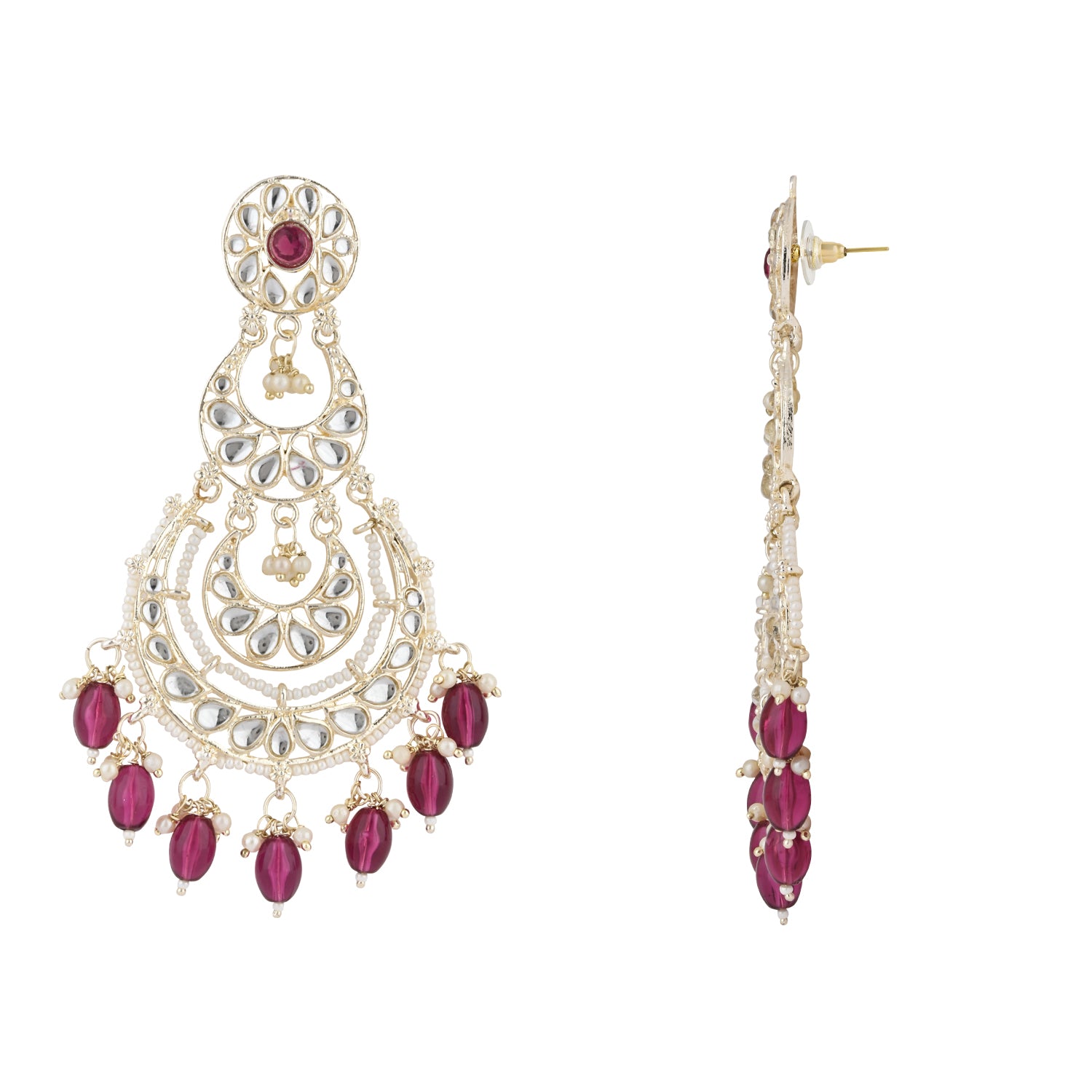 Rasha Wine Earrings