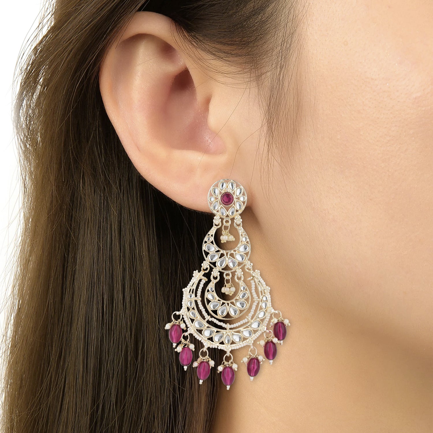 Rasha Wine Earrings