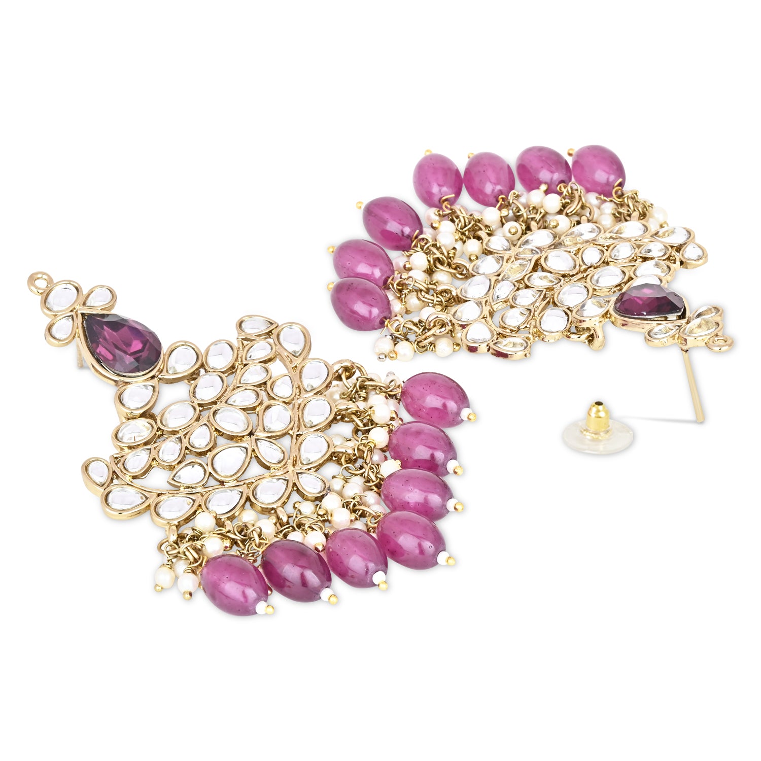 Ritika Wine Earrings