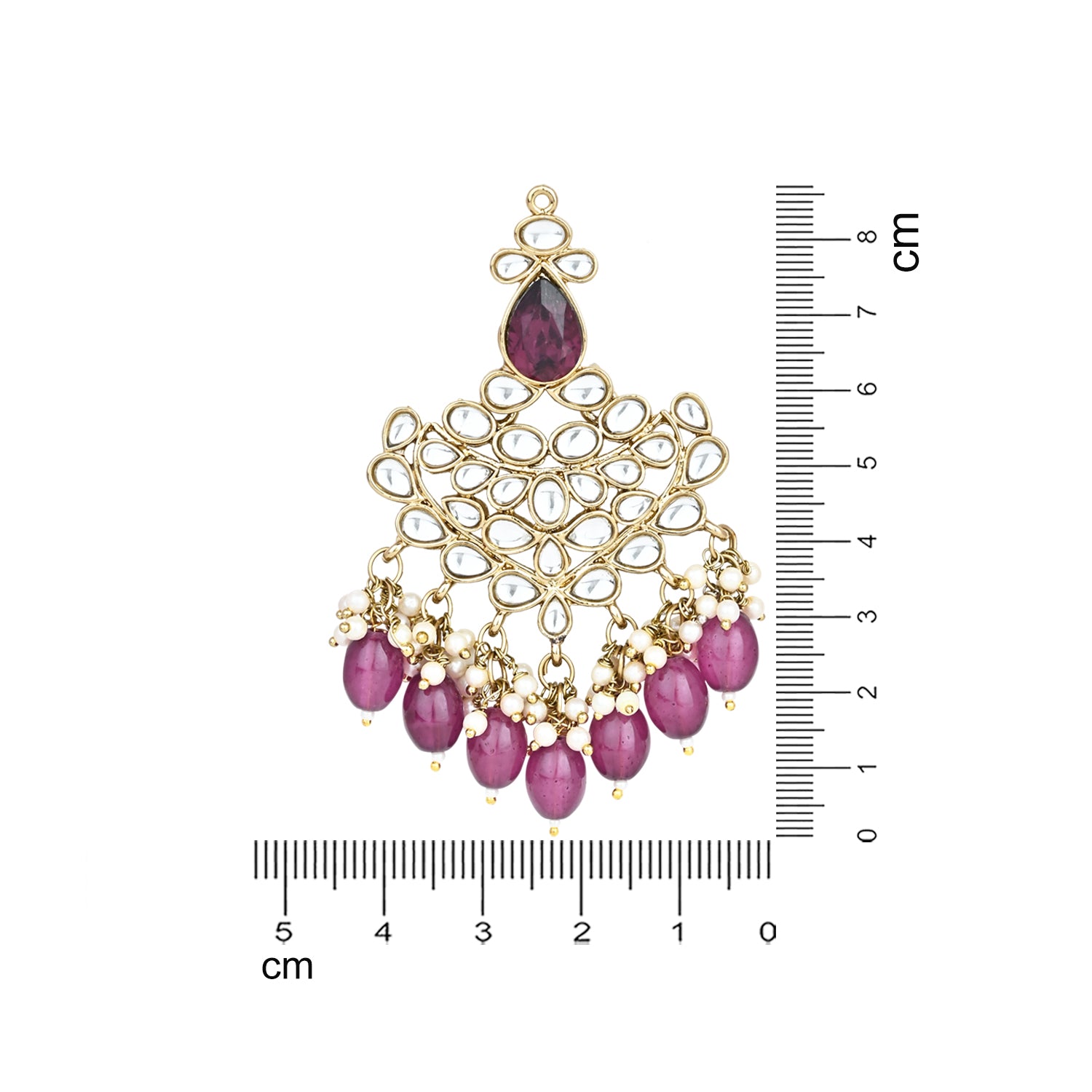 Ritika Wine Earrings