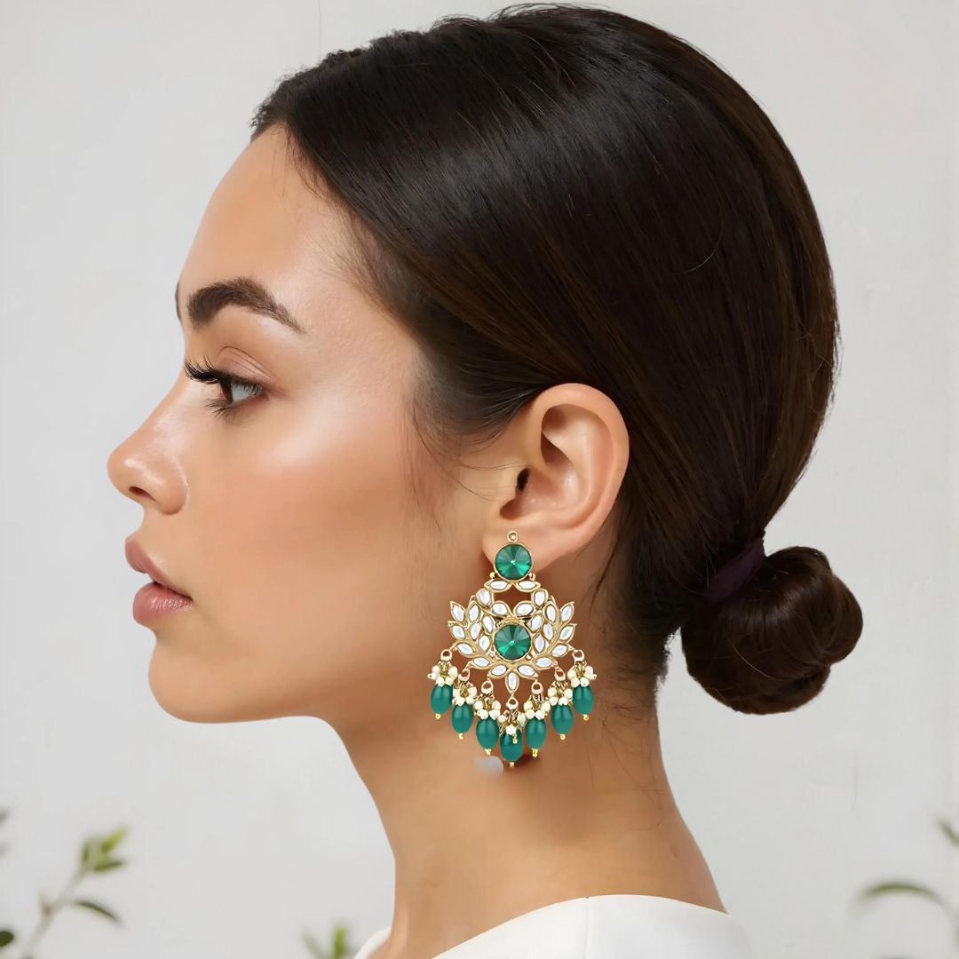 Samira Green Earrings