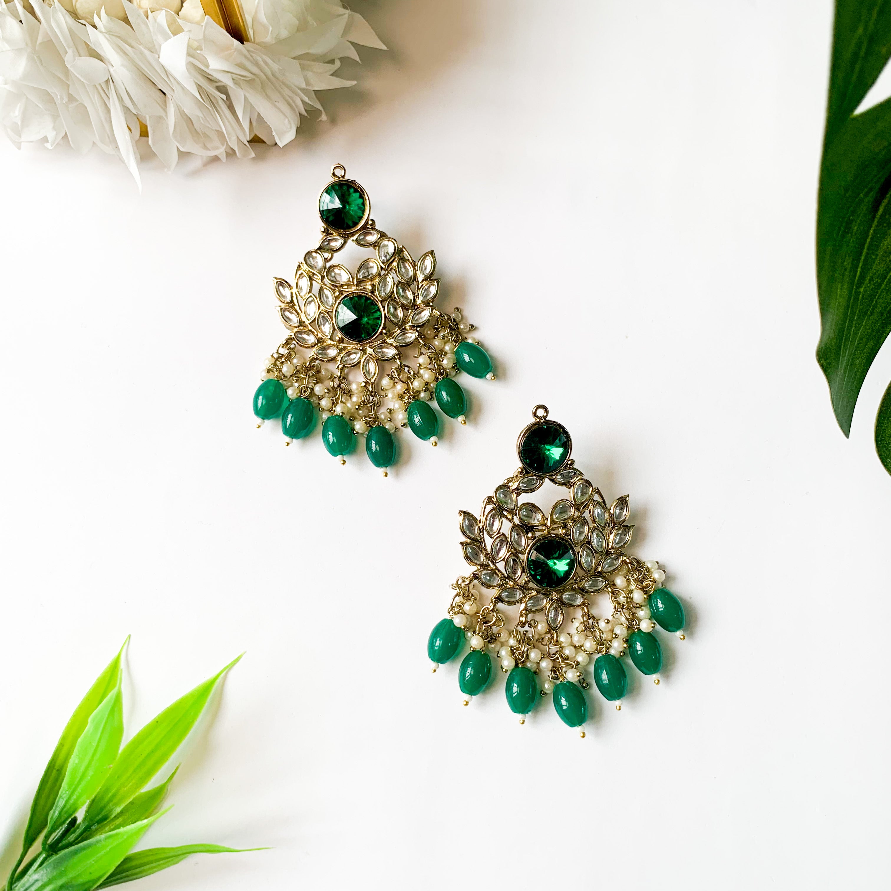 Samira Green Earrings