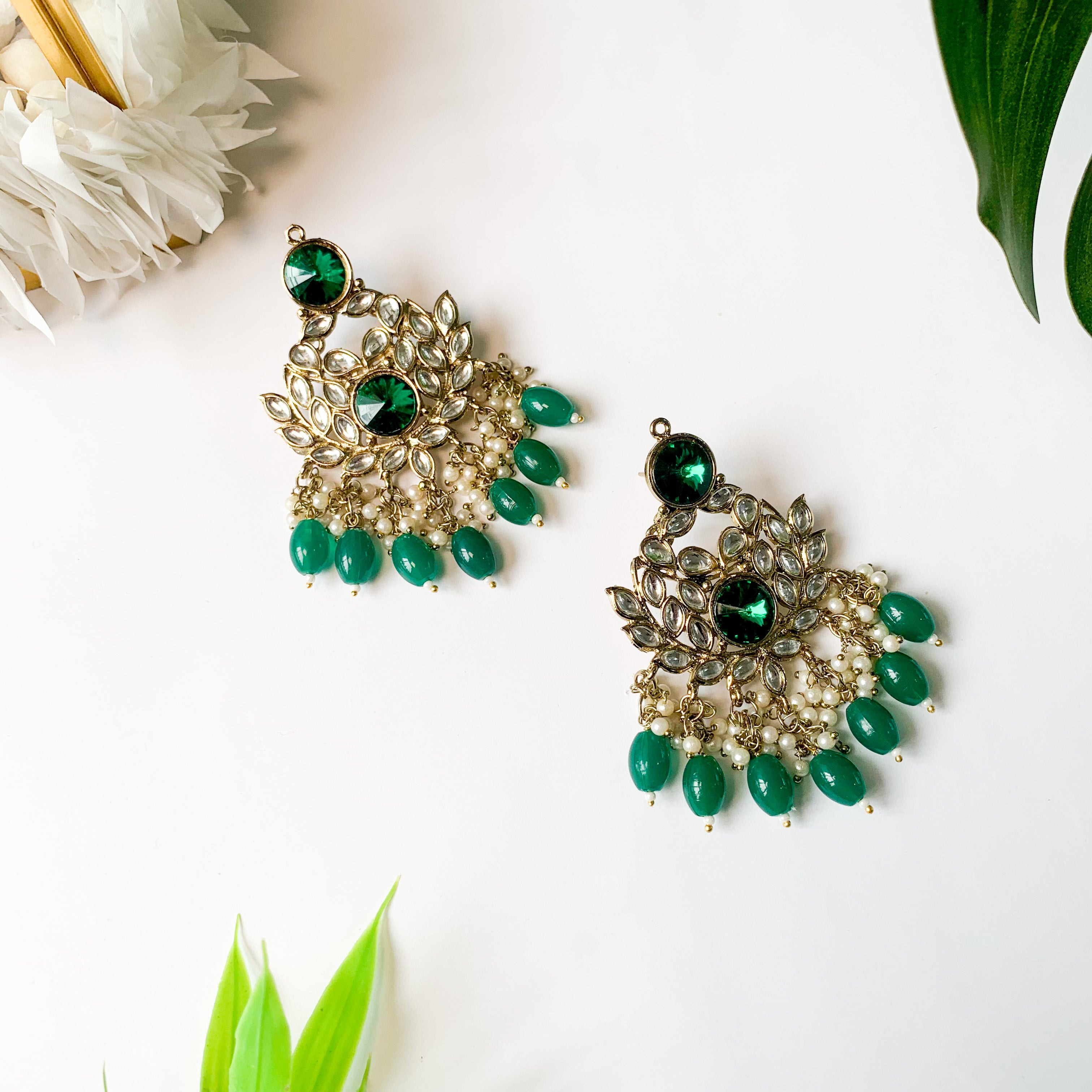 Samira Green Earrings