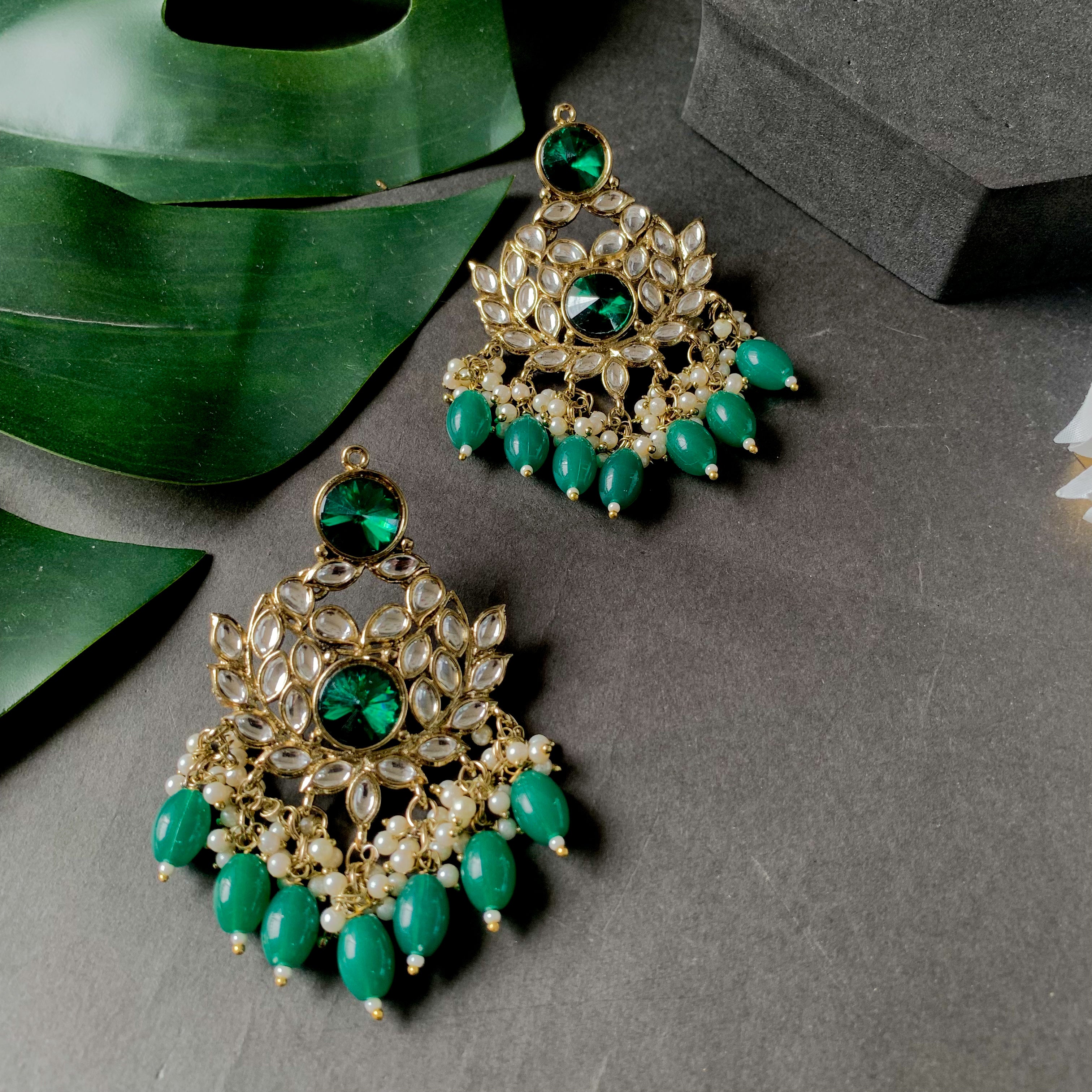 Samira Green Earrings
