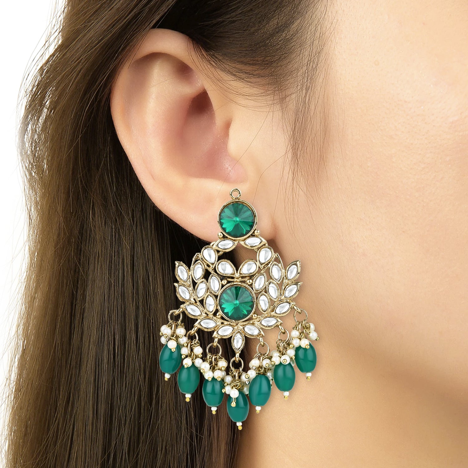 Samira Green Earrings