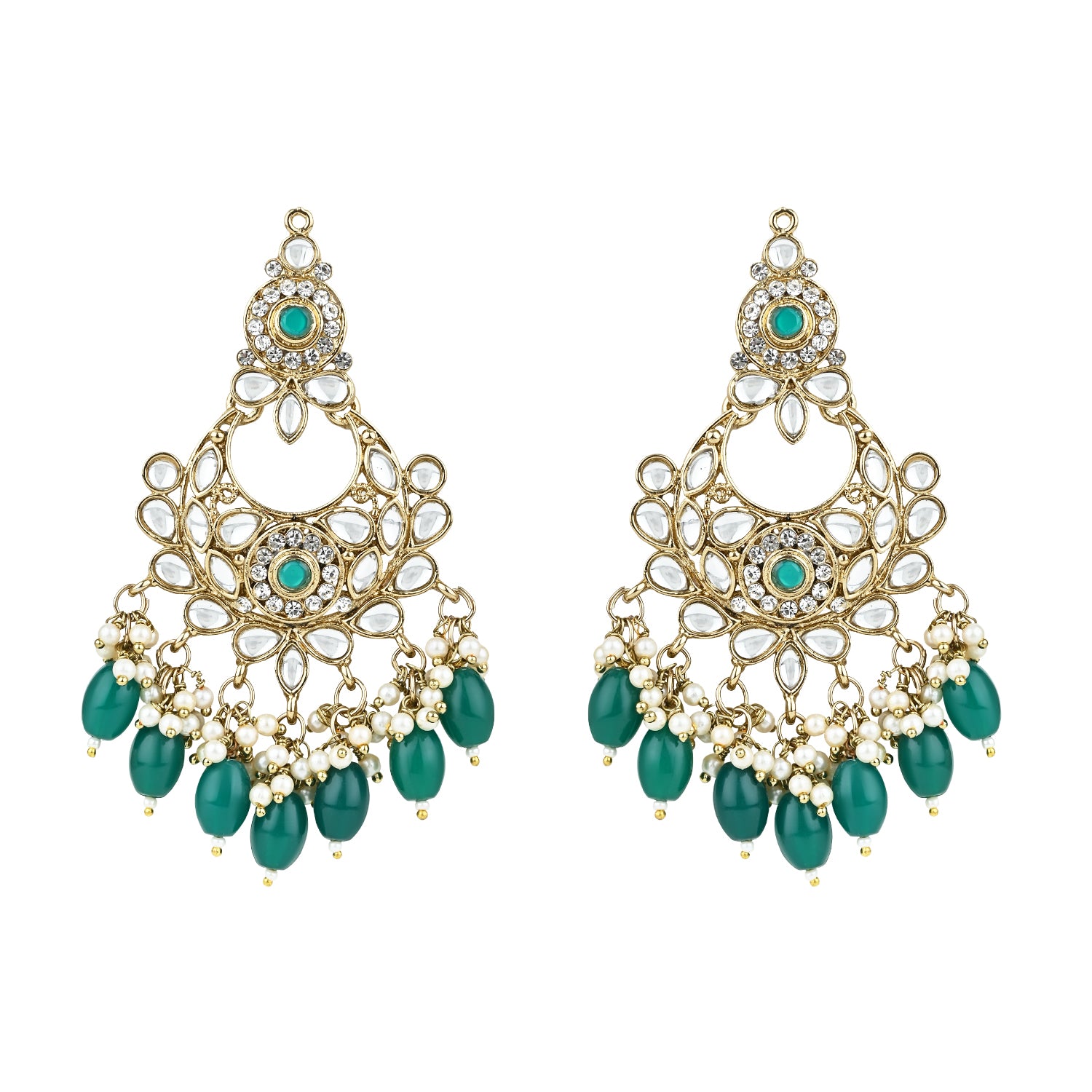 Safiya Green Earrings