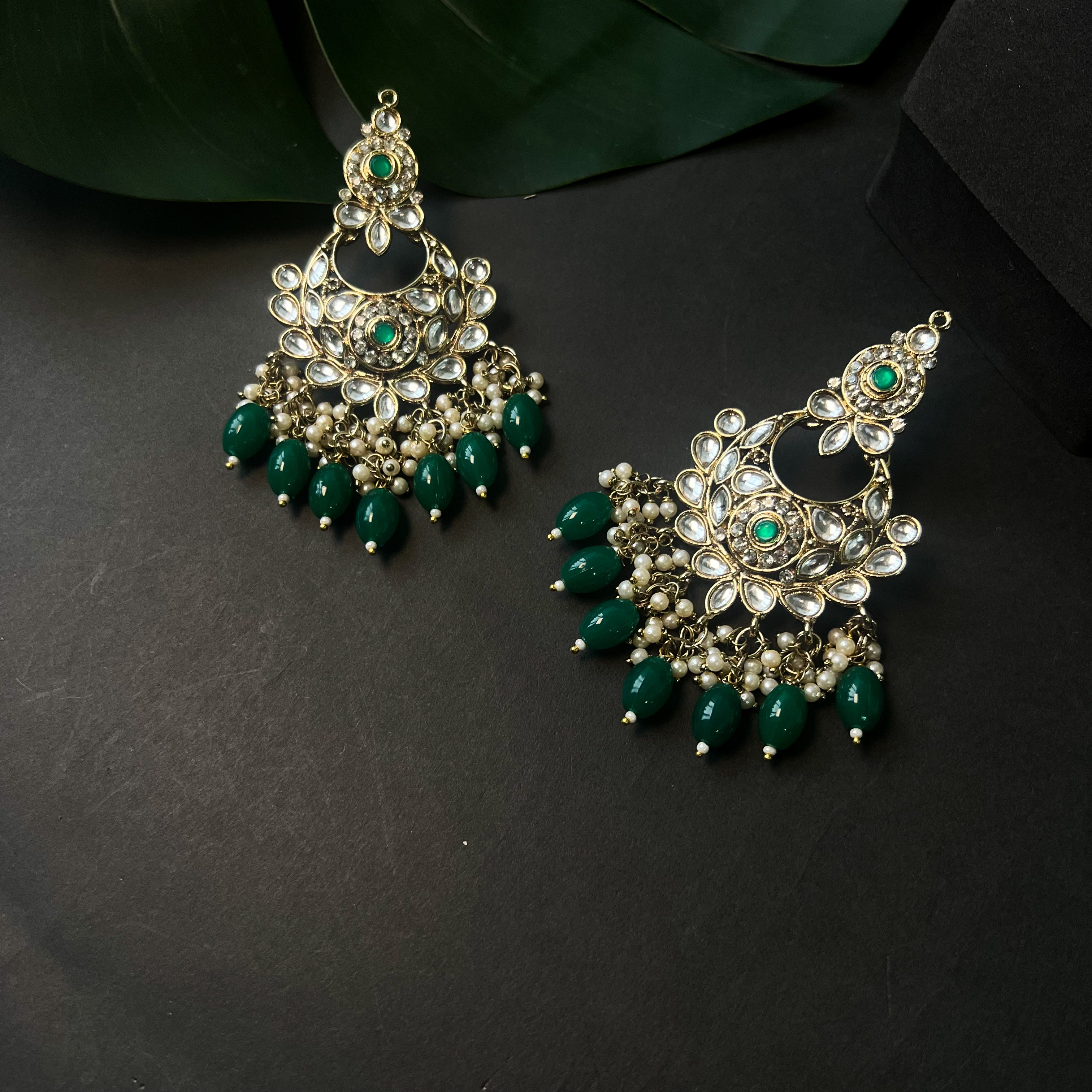 Safiya Green Earrings