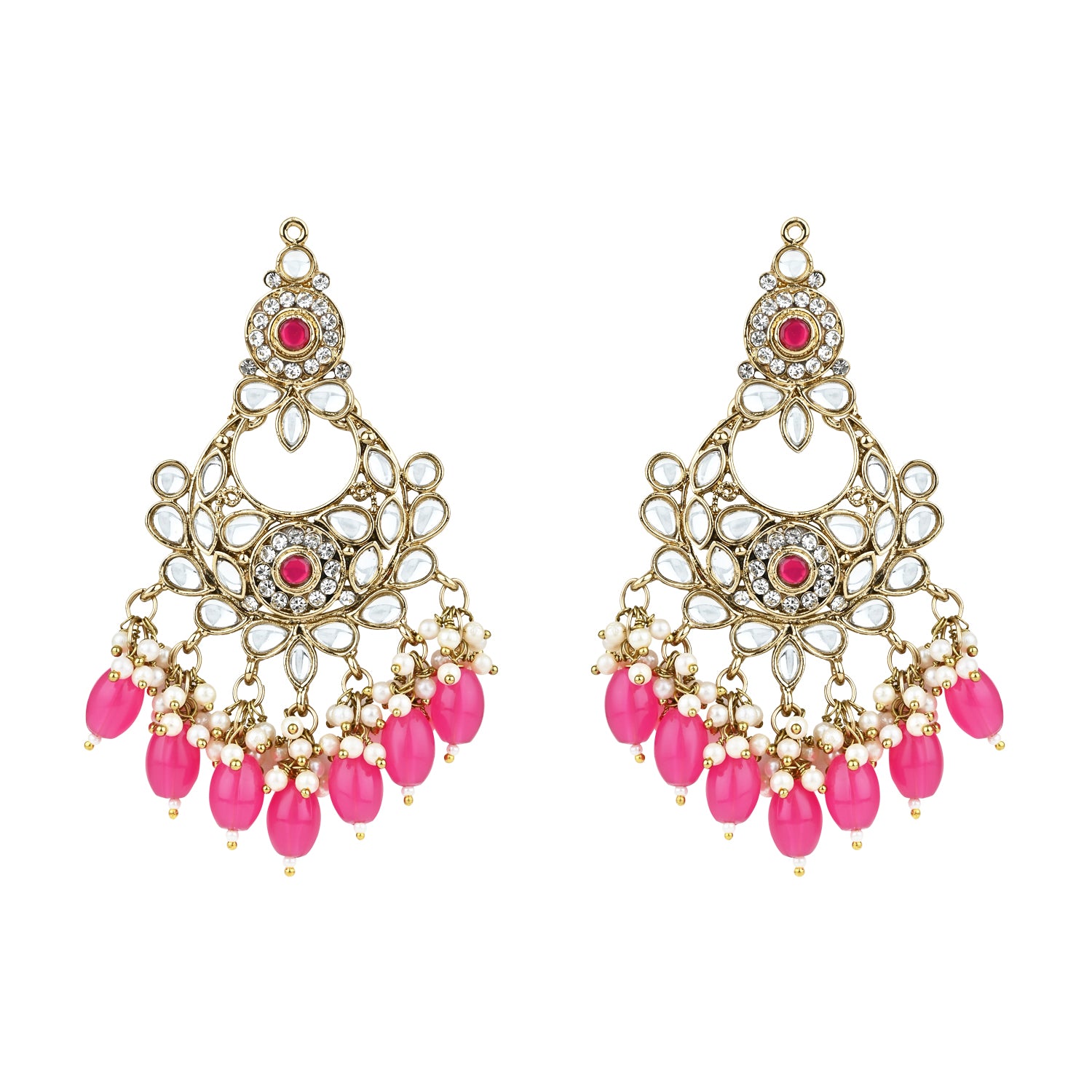 Safiya Rani Pink Earrings