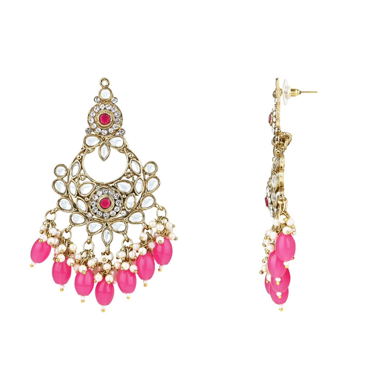 Safiya Rani Pink Earrings